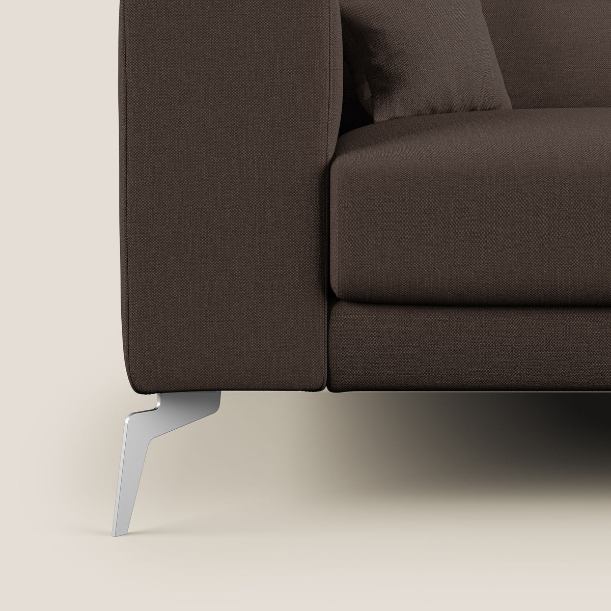 Blade Divano con poggiatesta reclinabili in tessuto impermeabile misto cotone T13 marrone - divitt.sbs