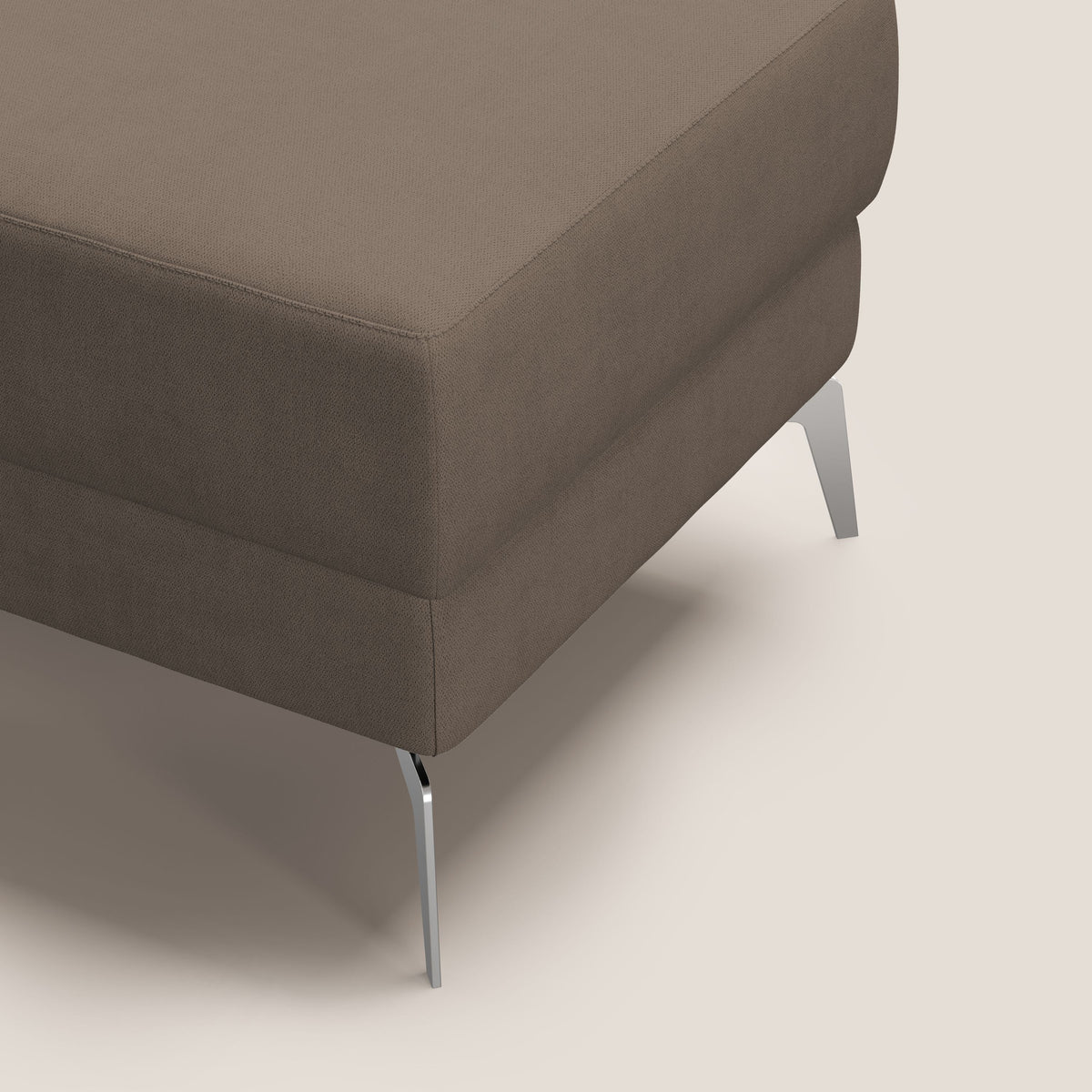 Star Pouf con piedini alti in tessuto impermeabile T02 marrone - divitt.sbs
