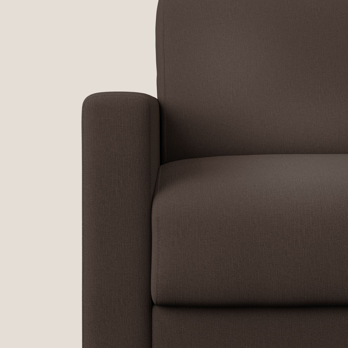 Chris poltrona letto in tessuto impermeabile T13 marrone - divitt.sbs