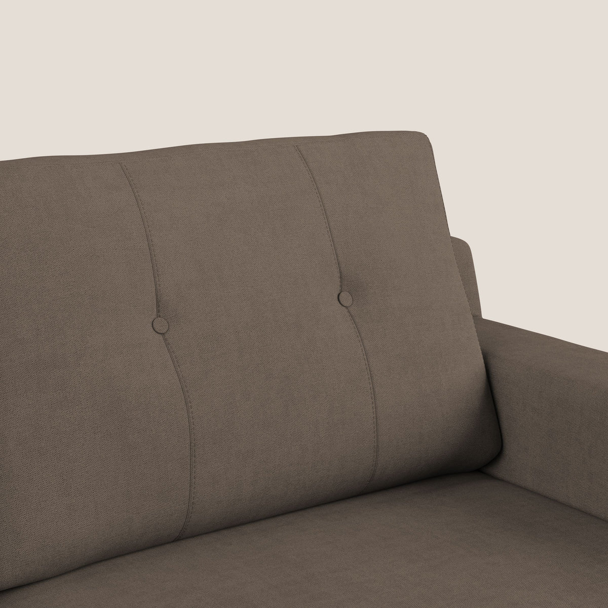 Danish divano moderno in tessuto morbido impermeabile T02 marrone - divitt.sbs