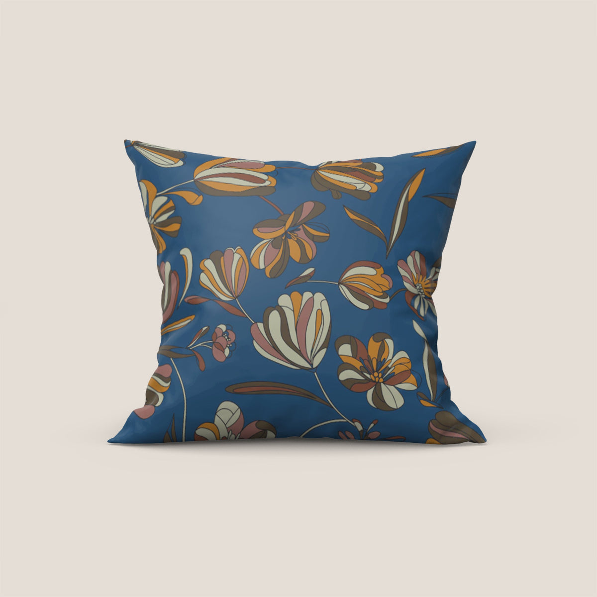 Omika collezione cuscini a fantasie multicolor in velluto impermeabile blu - divitt.sbs