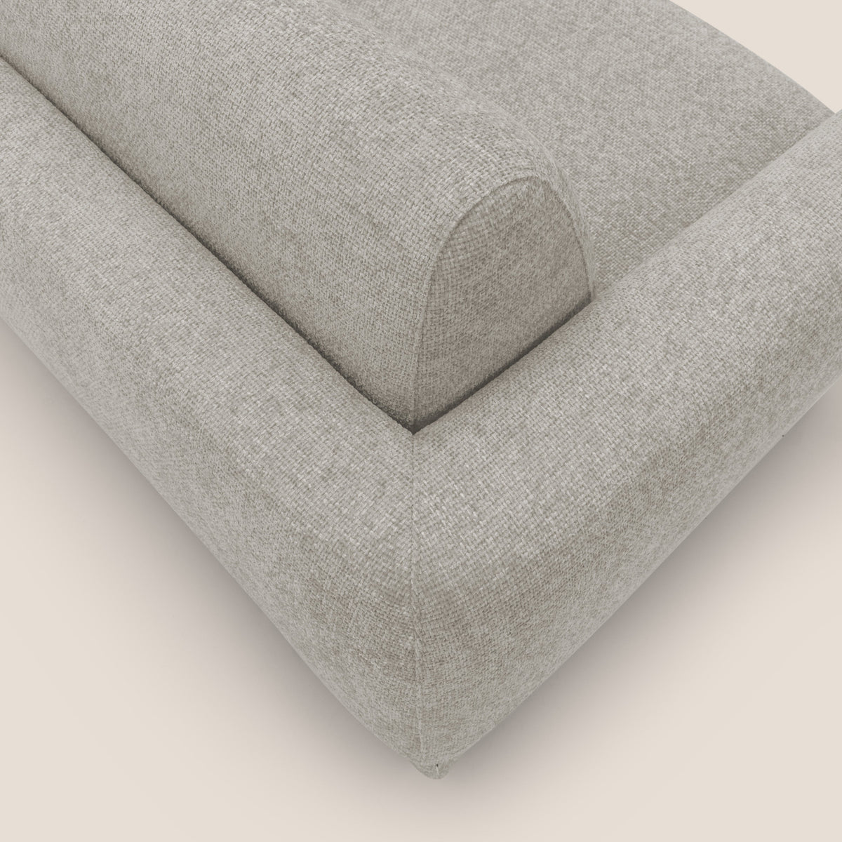 Happy Divano letto matrimoniale con materasso h18 cm in tessuto impermeabile T10 panna - divitt.sbs