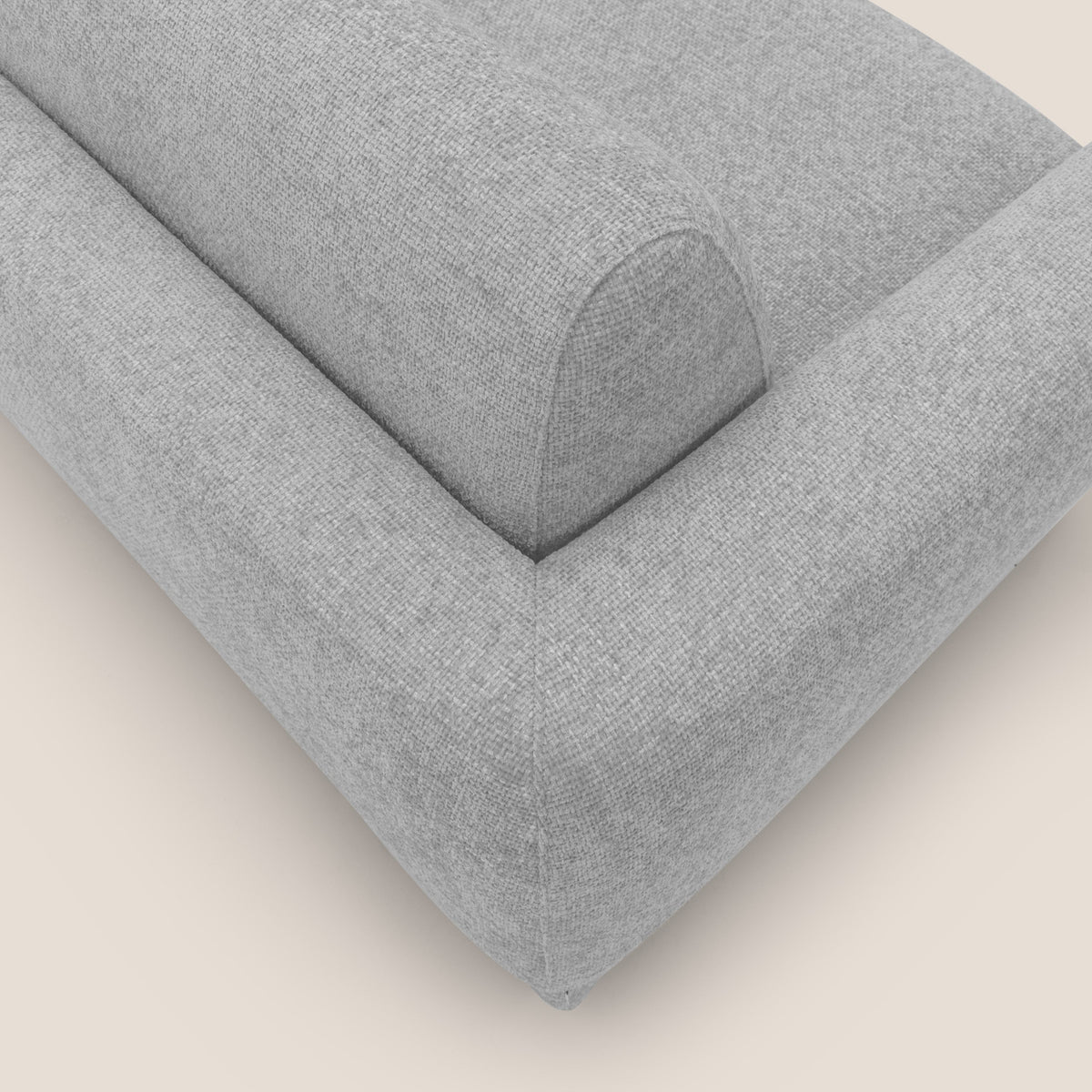 Happy Divano letto matrimoniale con materasso h18 cm in tessuto impermeabile T10 grigio chiaro - divitt.sbs