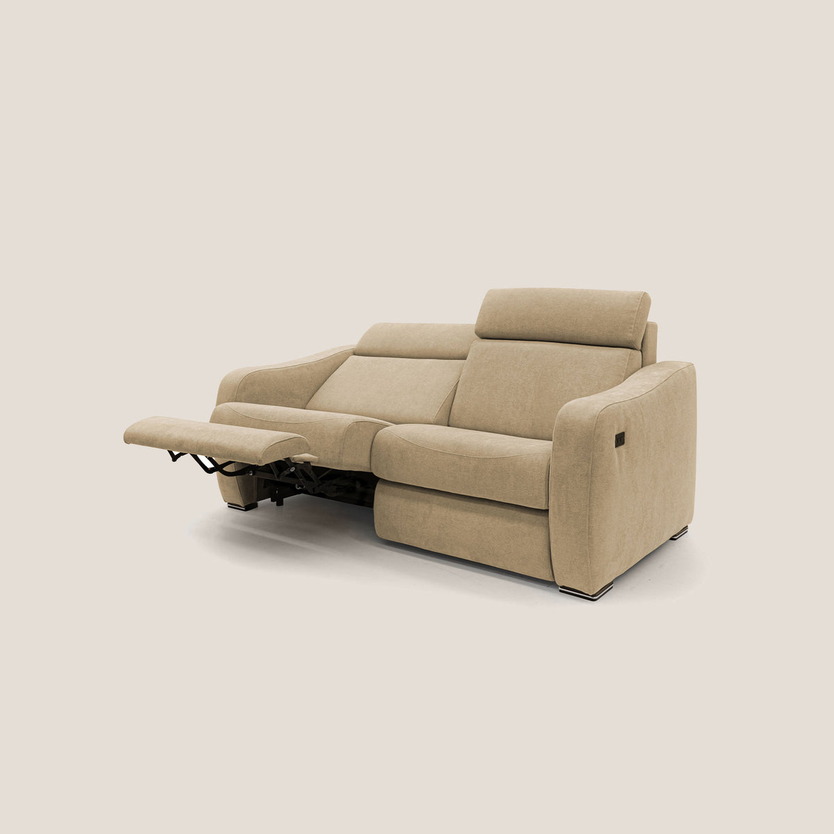 Gummy Divano con meccanismo relax elettrico beige - divitt.sbs