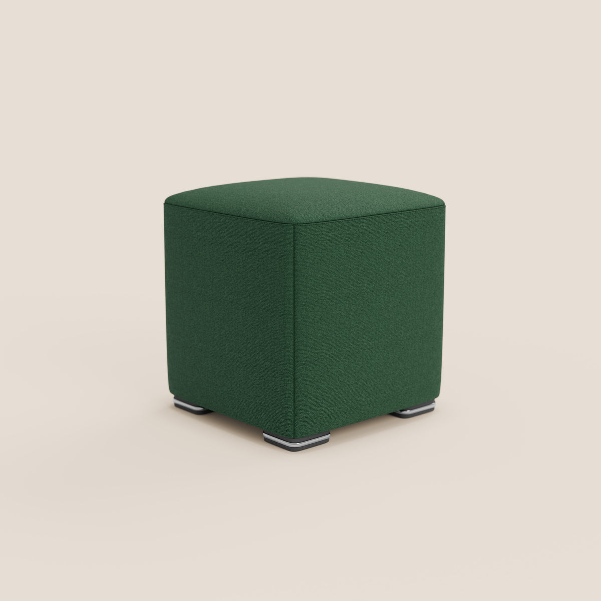 Cube pouf in tessuto morbido impermeabile T08 VERDE - divitt.sbs
