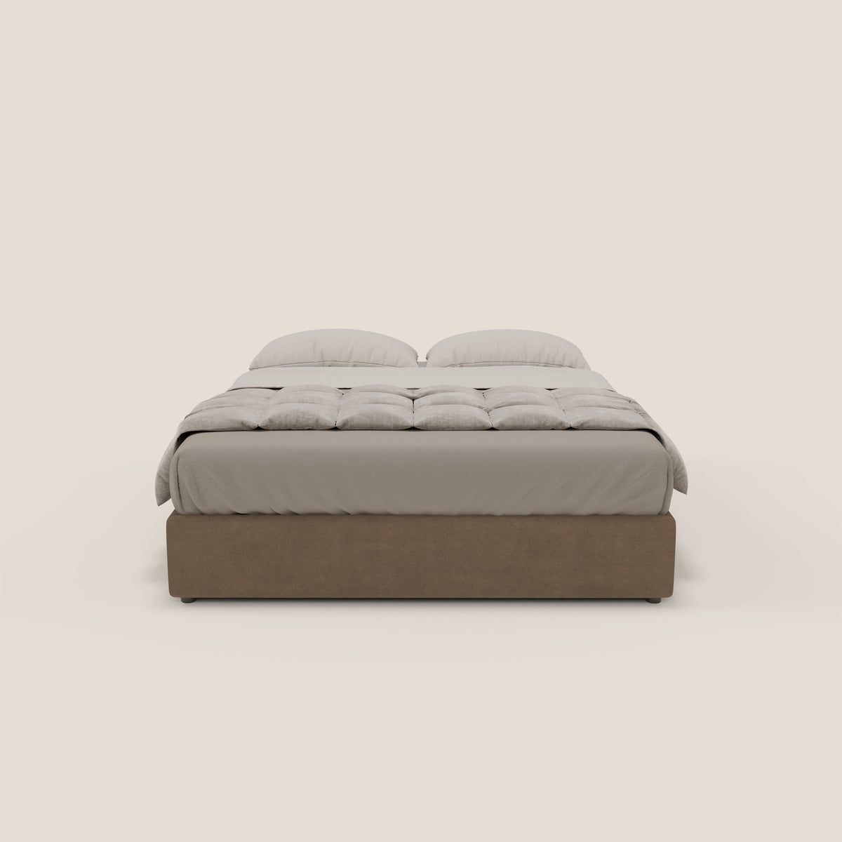 Ina sommier con ampio contenitore in microfibra smacchiabile ed impermeabile T11 - divitt.sbs