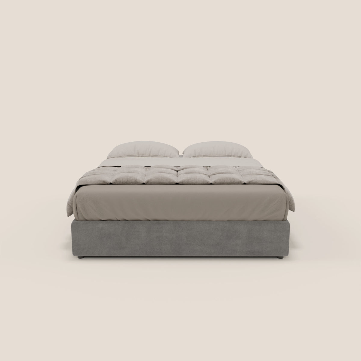 Ina sommier con ampio contenitore in microfibra smacchiabile ed impermeabile T11 - divitt.sbs