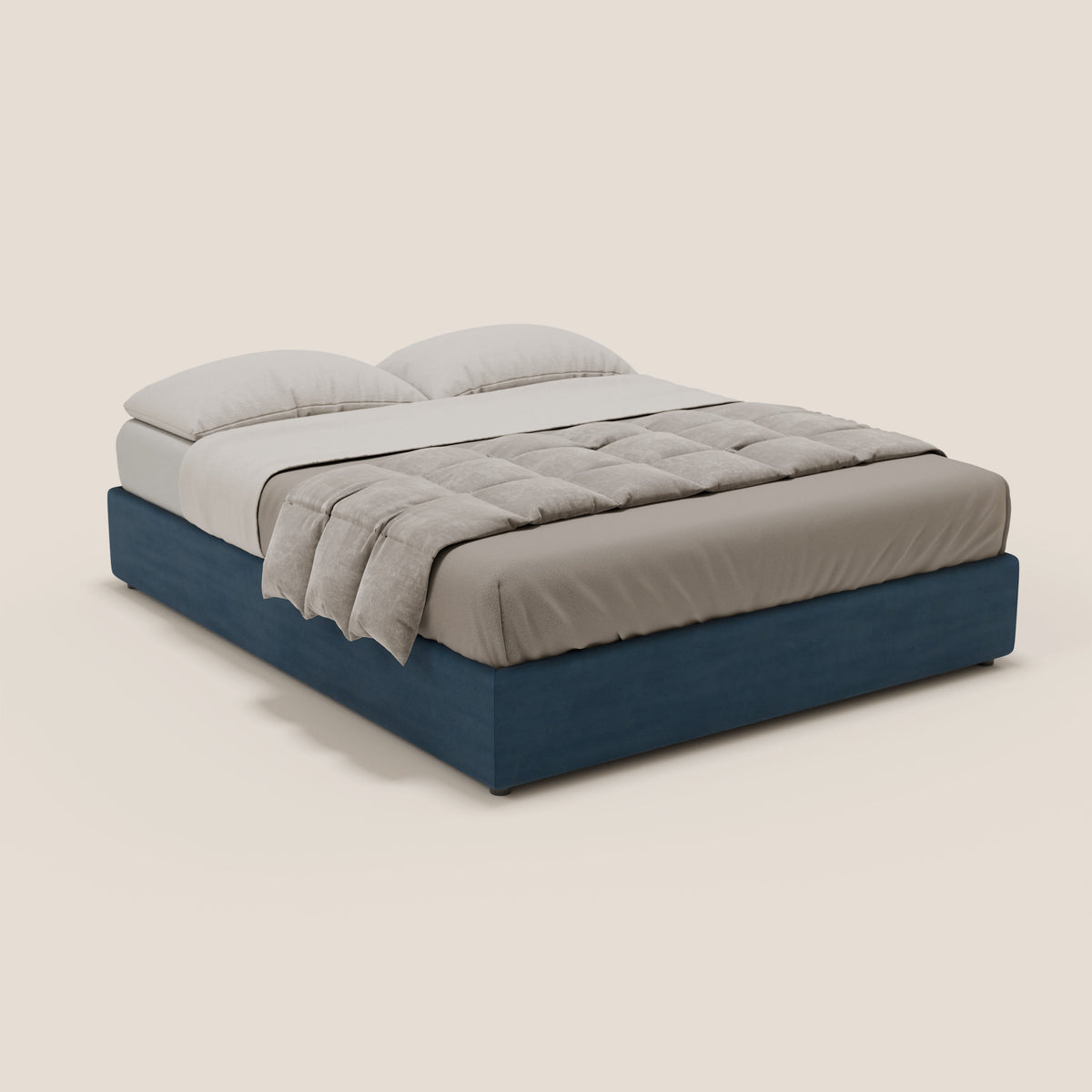 Ina sommier con ampio contenitore in microfibra smacchiabile ed impermeabile T11 - divitt.sbs
