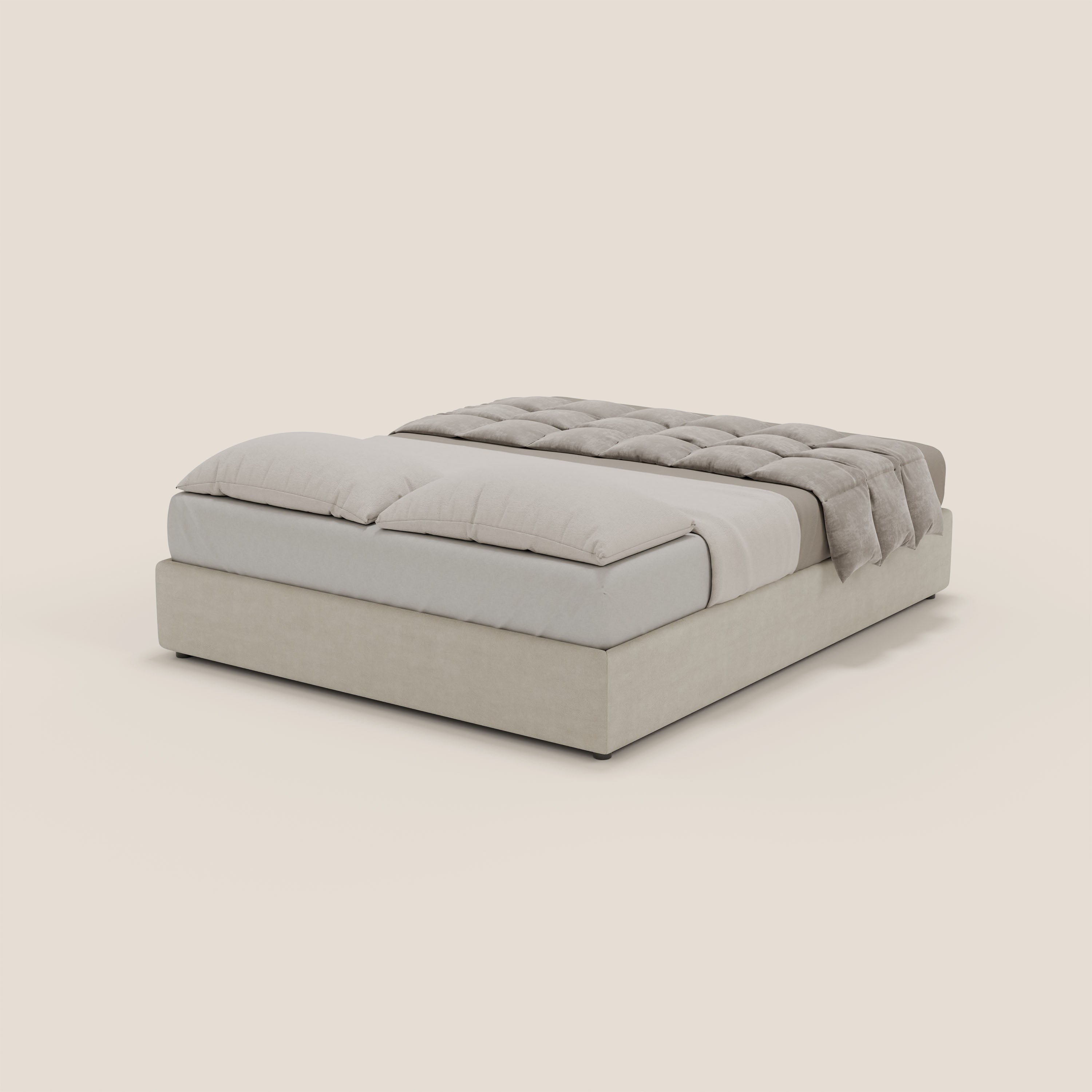 Ina sommier con ampio contenitore in microfibra smacchiabile ed impermeabile T11 - divitt.sbs