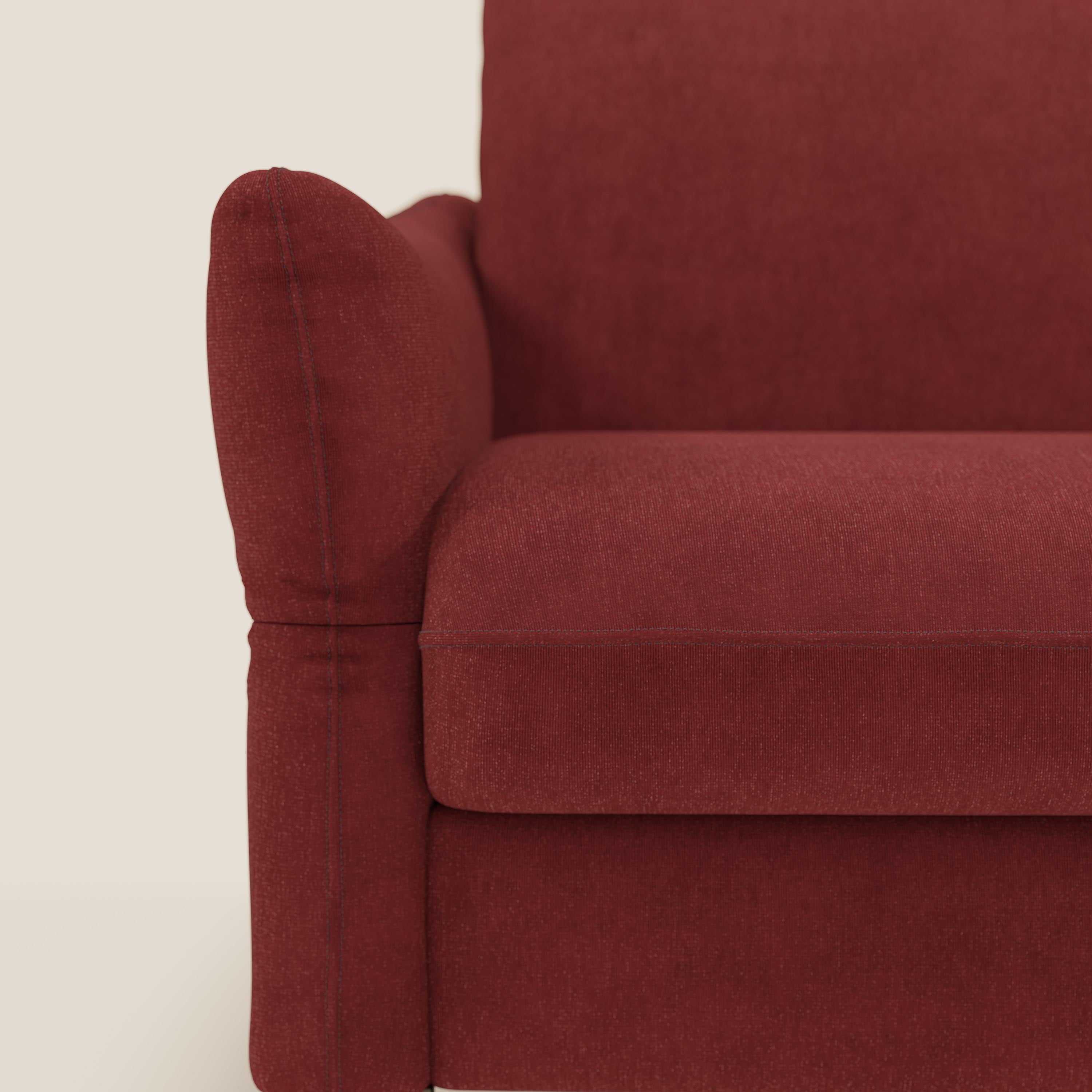 Dalia divano letto angolare con materasso alto 18 cm piedini alti e penisola contenitore in tessuto smacchiabile T17 - divitt.sbs