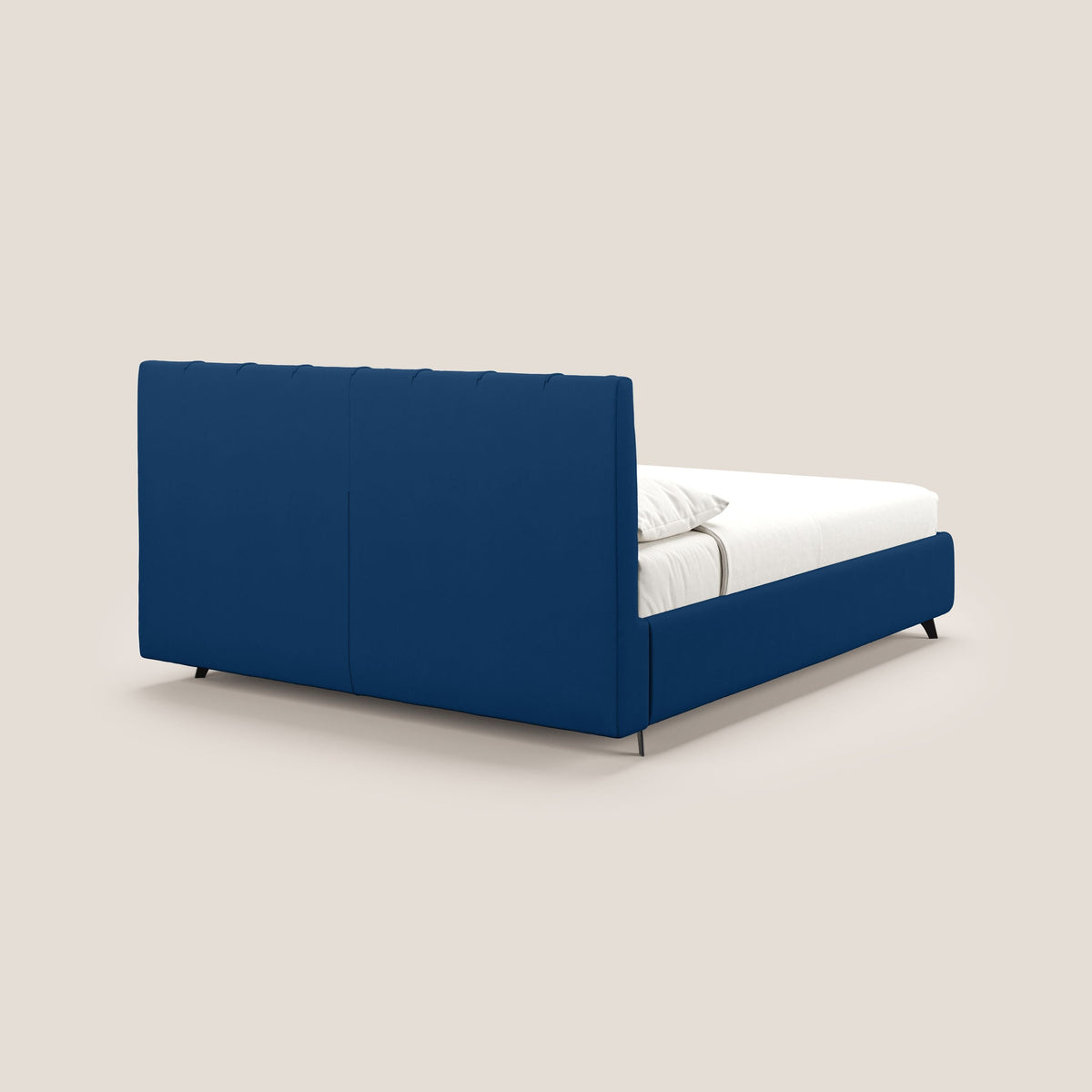 Bogart letto imbottito contenitore completamente sfoderabile in microfibra smacchiabile T11 blu - divitt.sbs