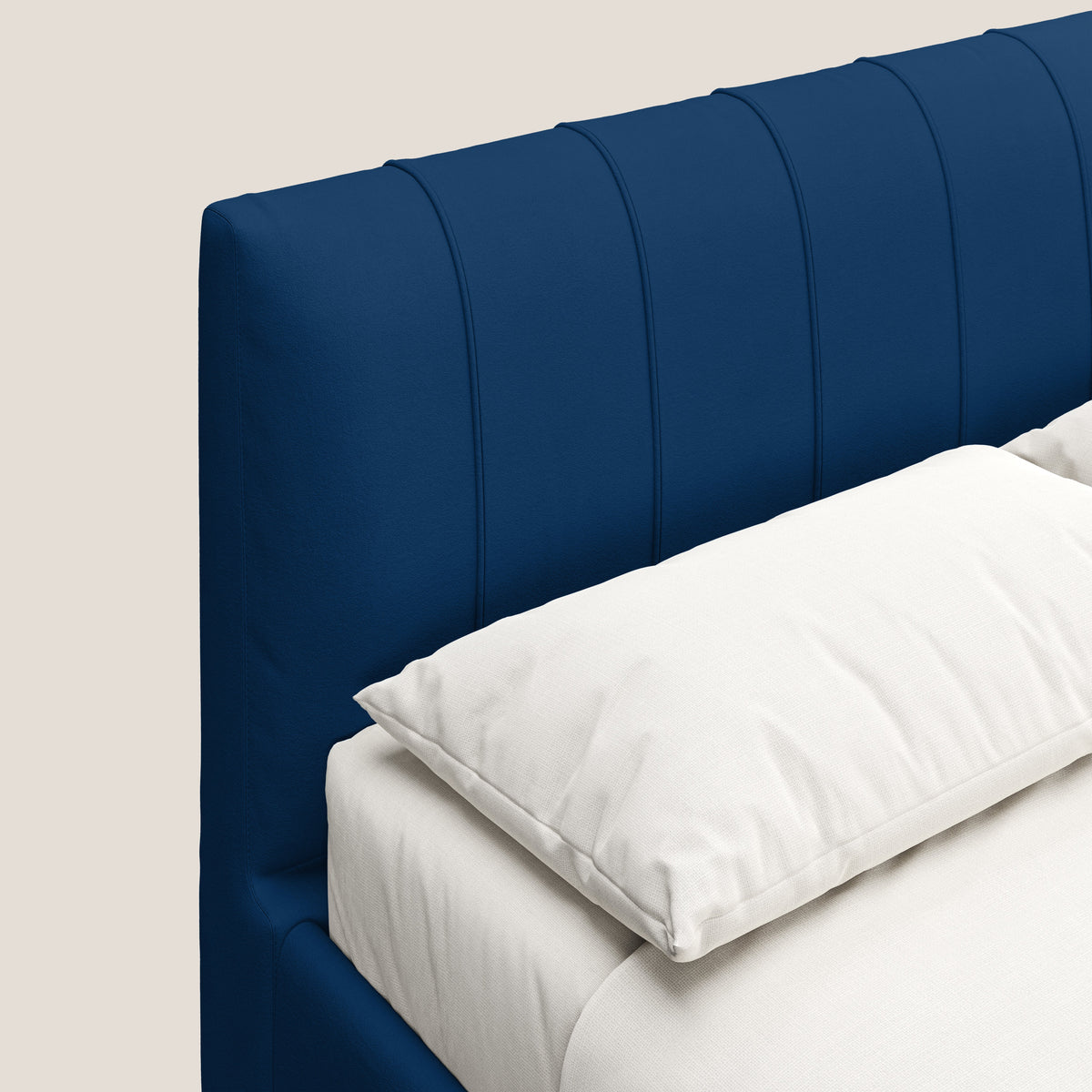 Bogart letto imbottito contenitore completamente sfoderabile in microfibra smacchiabile T11 blu - divitt.sbs