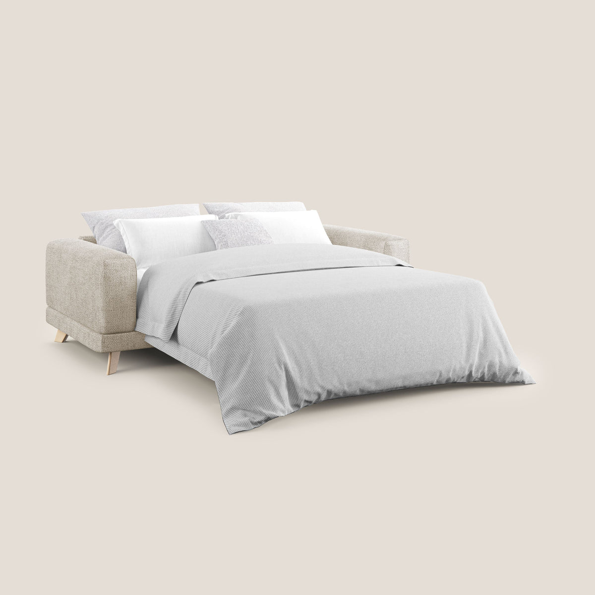 Castiel divano letto matrimoniale dal design moderno in morbido tessuto impermeabile T10 - divitt.sbs