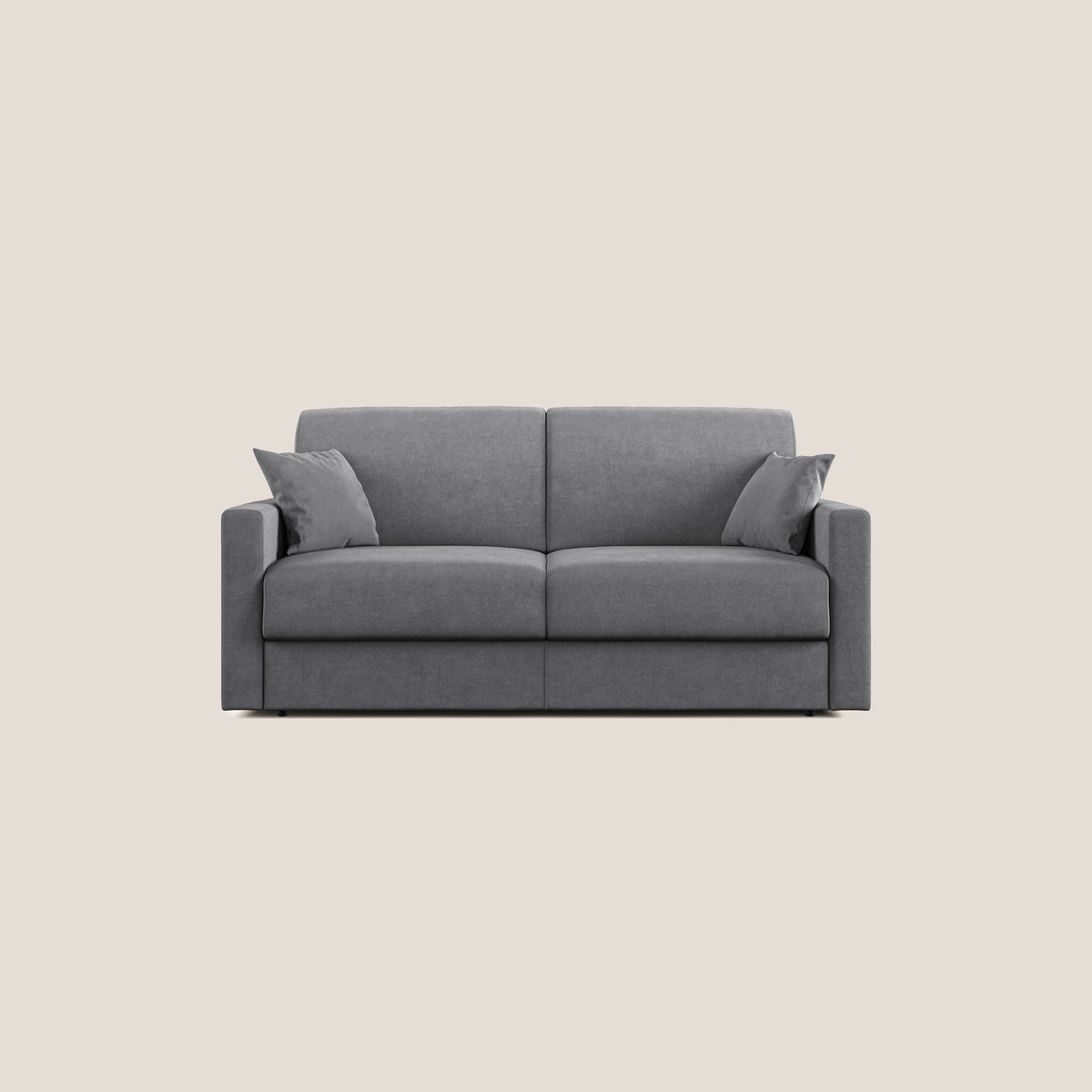 Chris Divano letto in microfibra smacchiabile T11 grigio - divitt.sbs