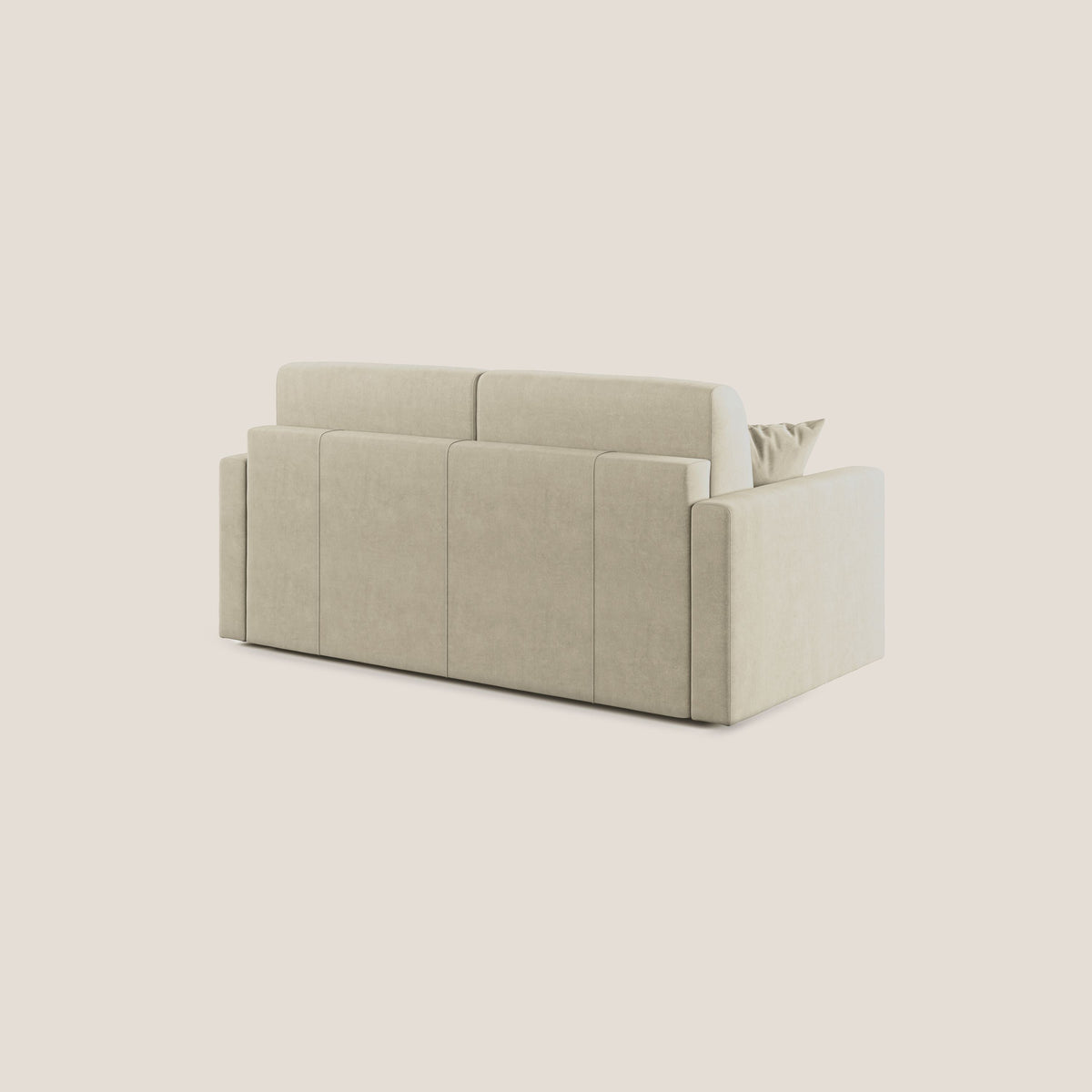 Chris Divano letto in microfibra smacchiabile T11 panna - divitt.sbs