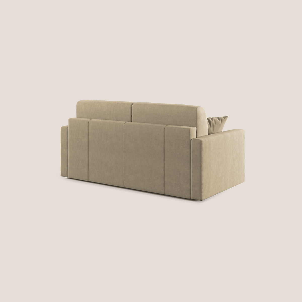 Chris Divano letto in microfibra smacchiabile T11 beige - divitt.sbs