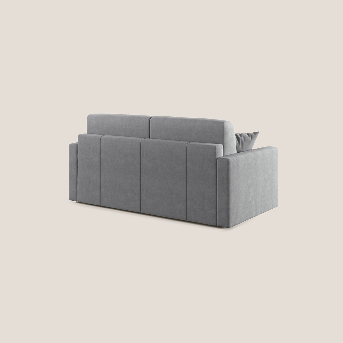Chris Divano letto in microfibra smacchiabile T11 grigio - divitt.sbs
