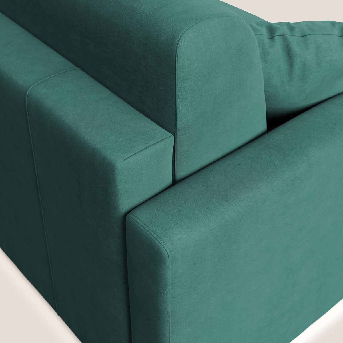 Chris Divano letto in microfibra smacchiabile T11 petrolio - divitt.sbs