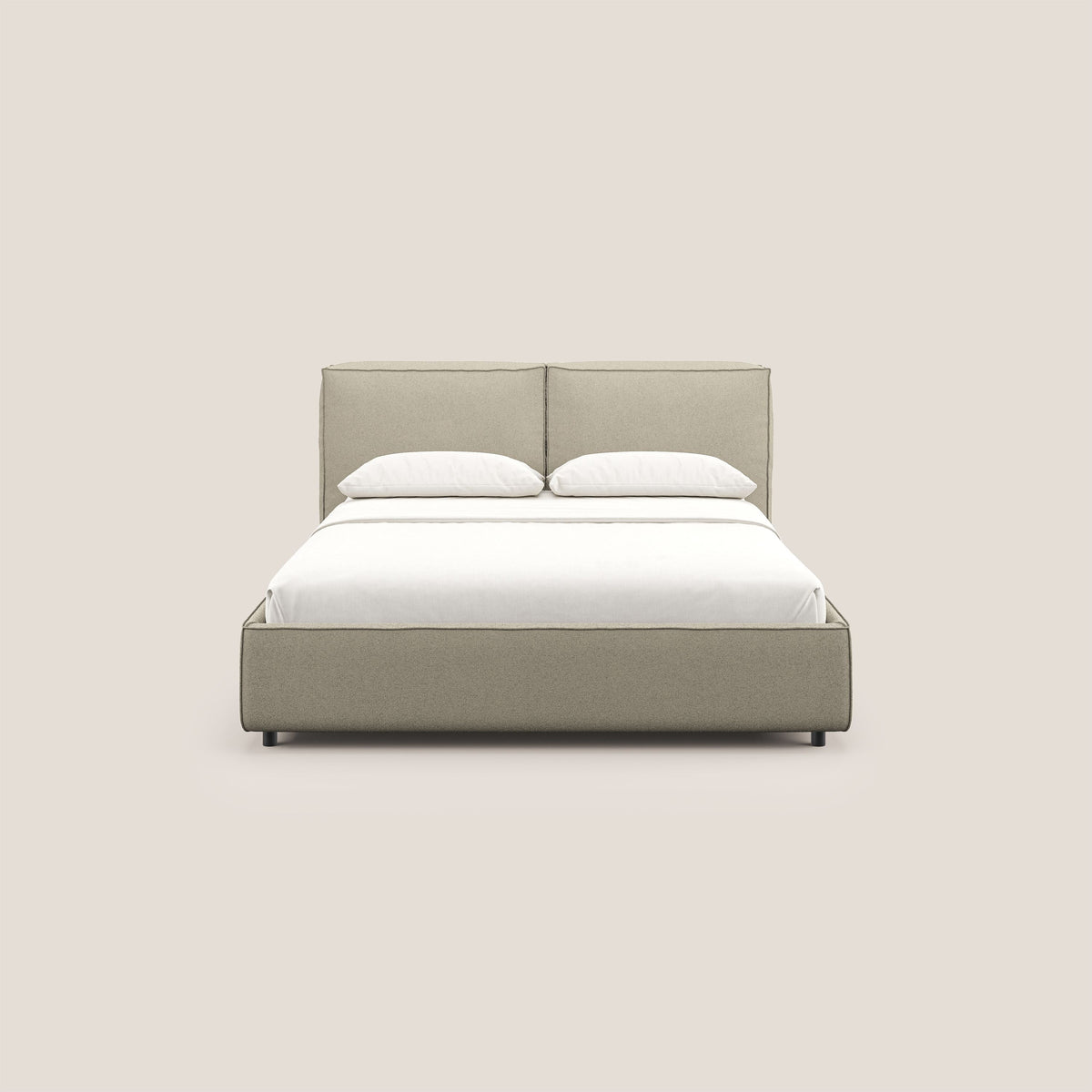 Cocoon letto imbottito contenitore sfoderabile in bouclet impermeabile T07 beige - divitt.sbs