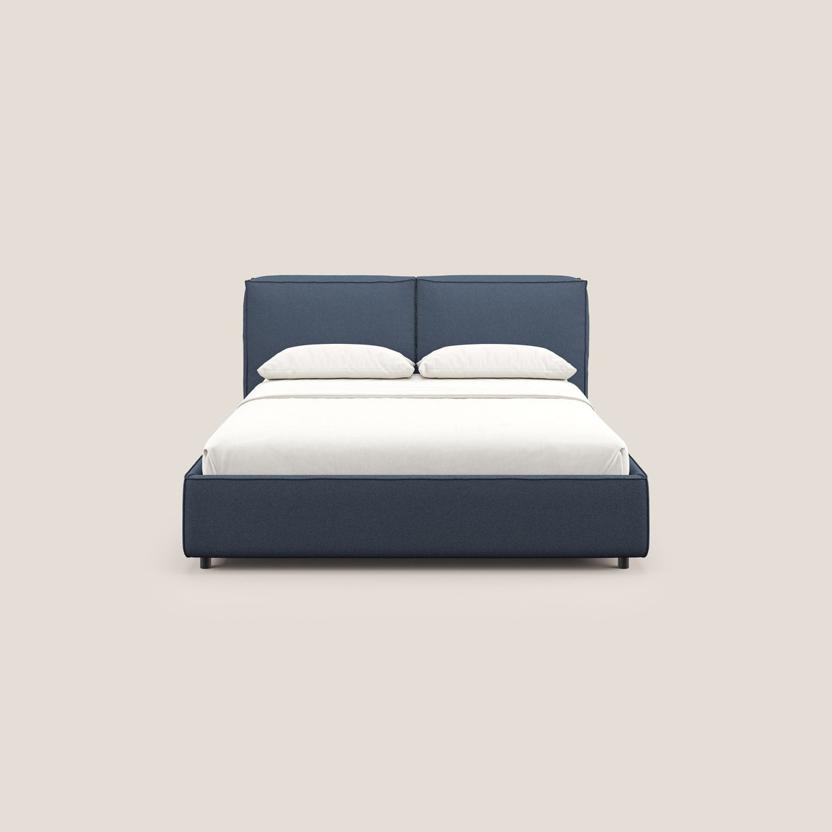 Cocoon letto imbottito contenitore sfoderabile in bouclet impermeabile T07 blu - divitt.sbs