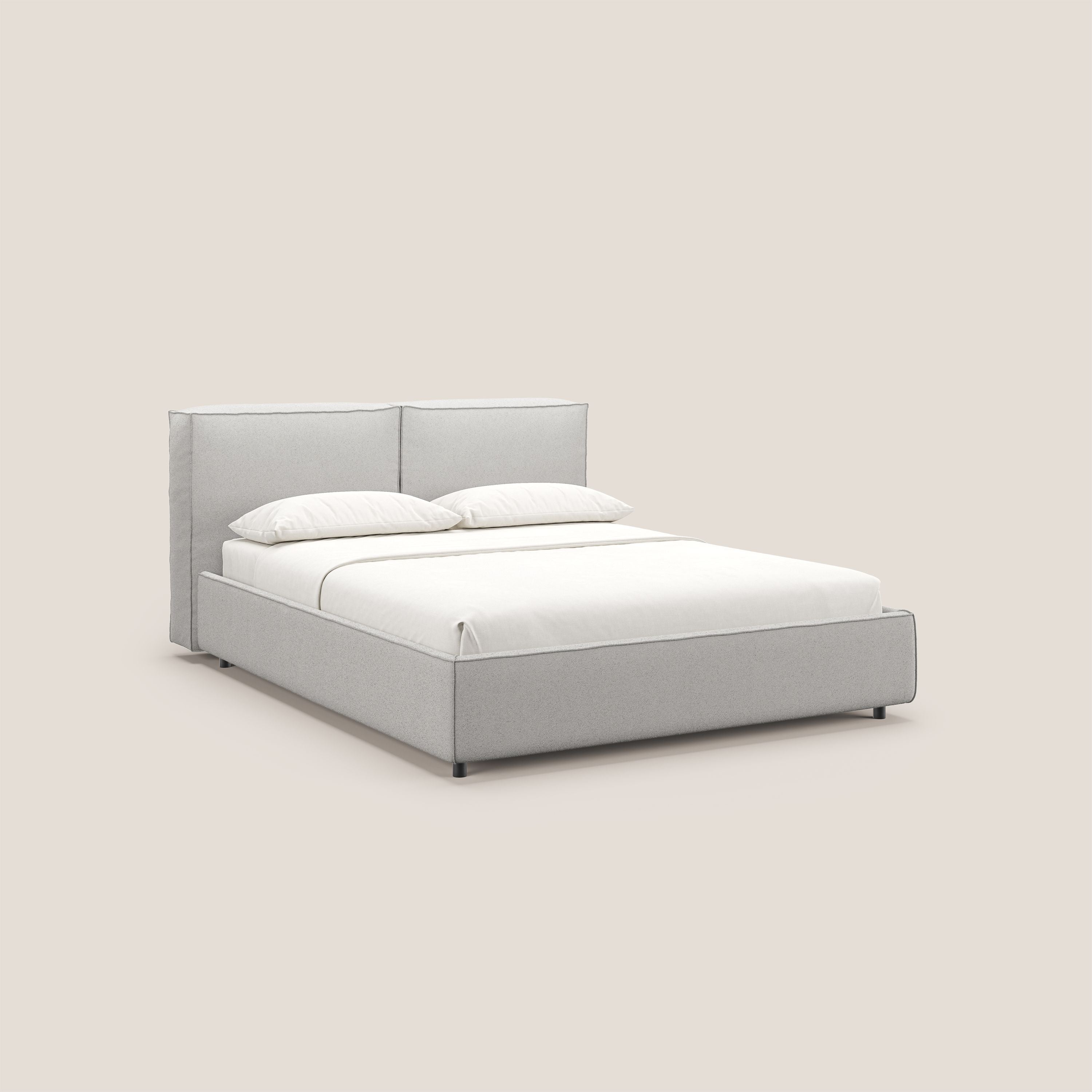 Cocoon letto imbottito contenitore sfoderabile in bouclet impermeabile T07 grigio - divitt.sbs