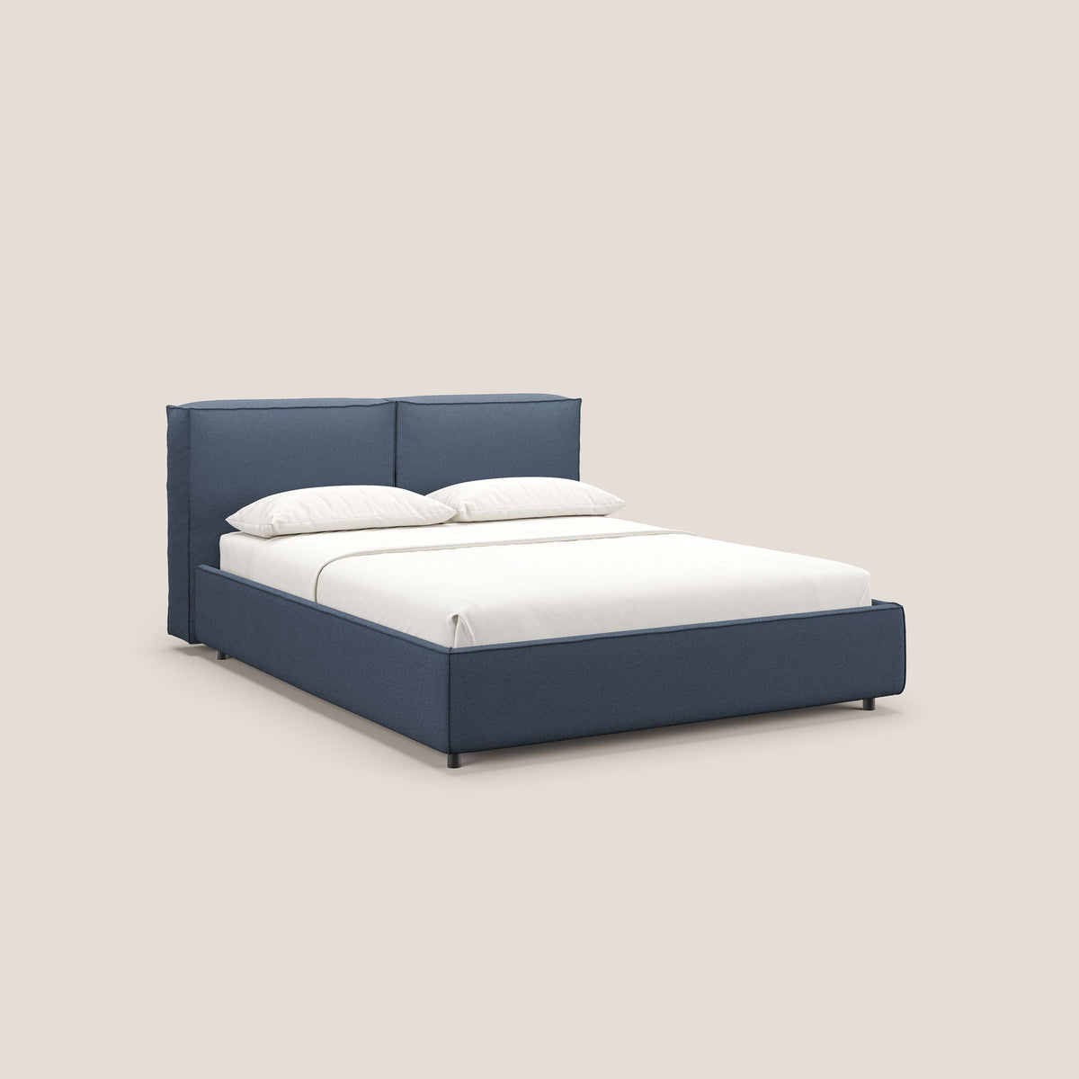 Cocoon letto imbottito contenitore sfoderabile in bouclet impermeabile T07 blu - divitt.sbs