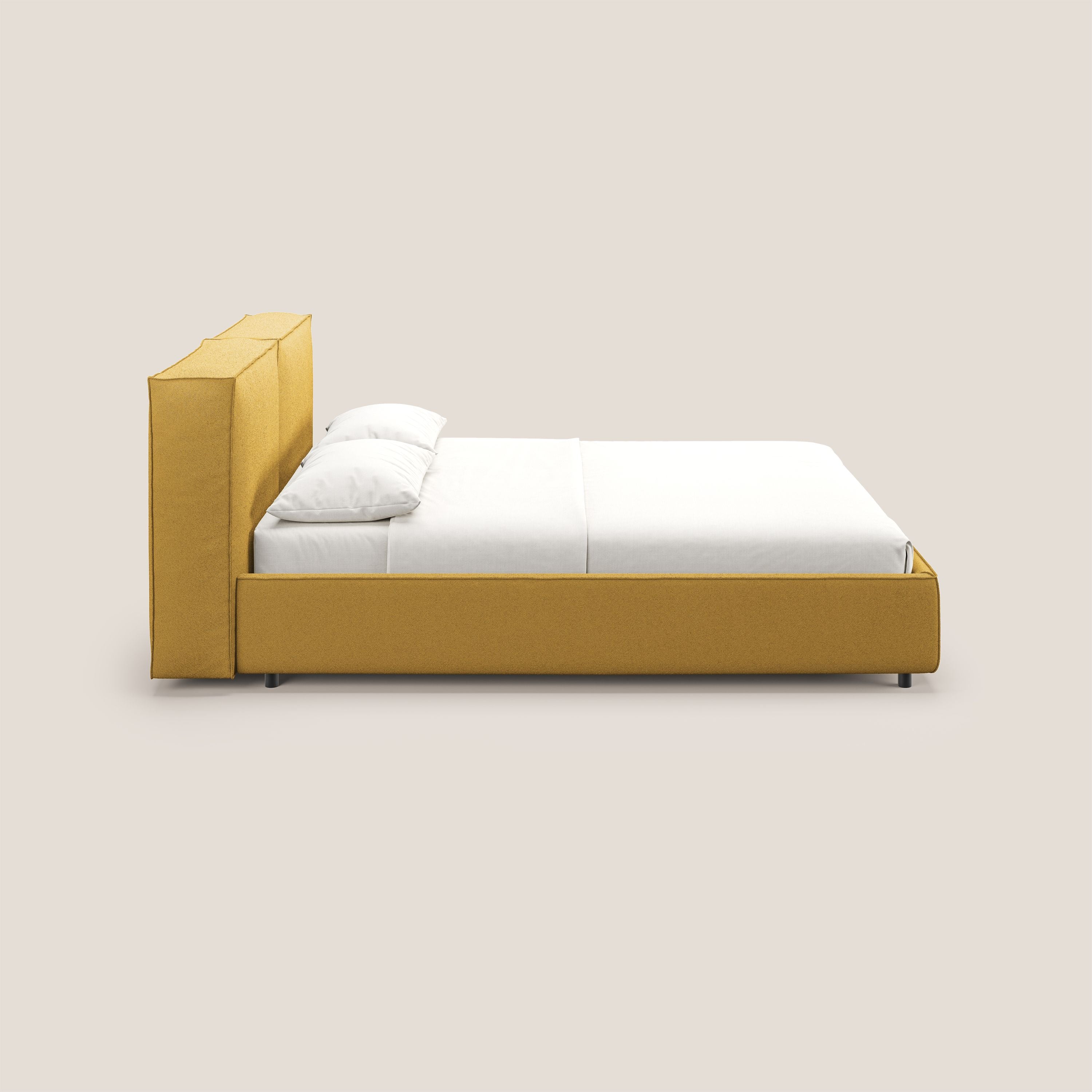 Cocoon letto imbottito contenitore sfoderabile in bouclet impermeabile T07 giallo - divitt.sbs