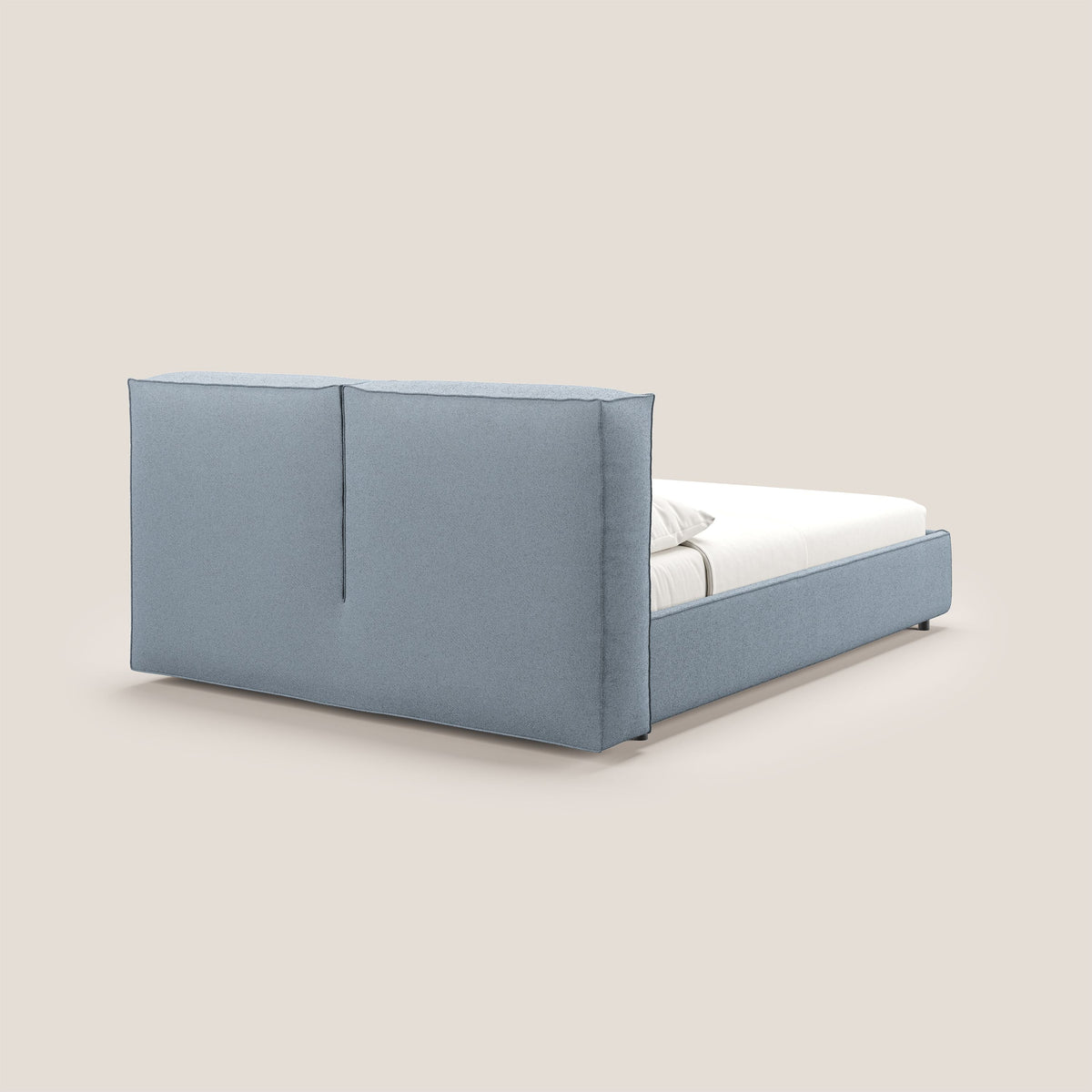 Cocoon letto imbottito contenitore sfoderabile in bouclet impermeabile T07 carta da zucchero - divitt.sbs