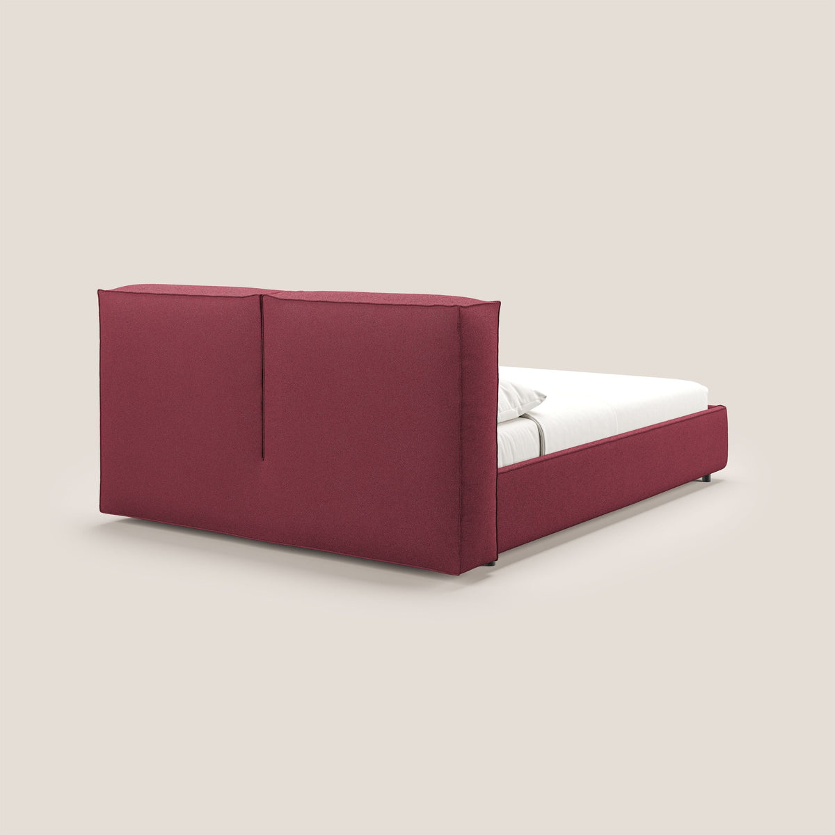 Cocoon letto imbottito contenitore sfoderabile in bouclet impermeabile T07 rosso - divitt.sbs