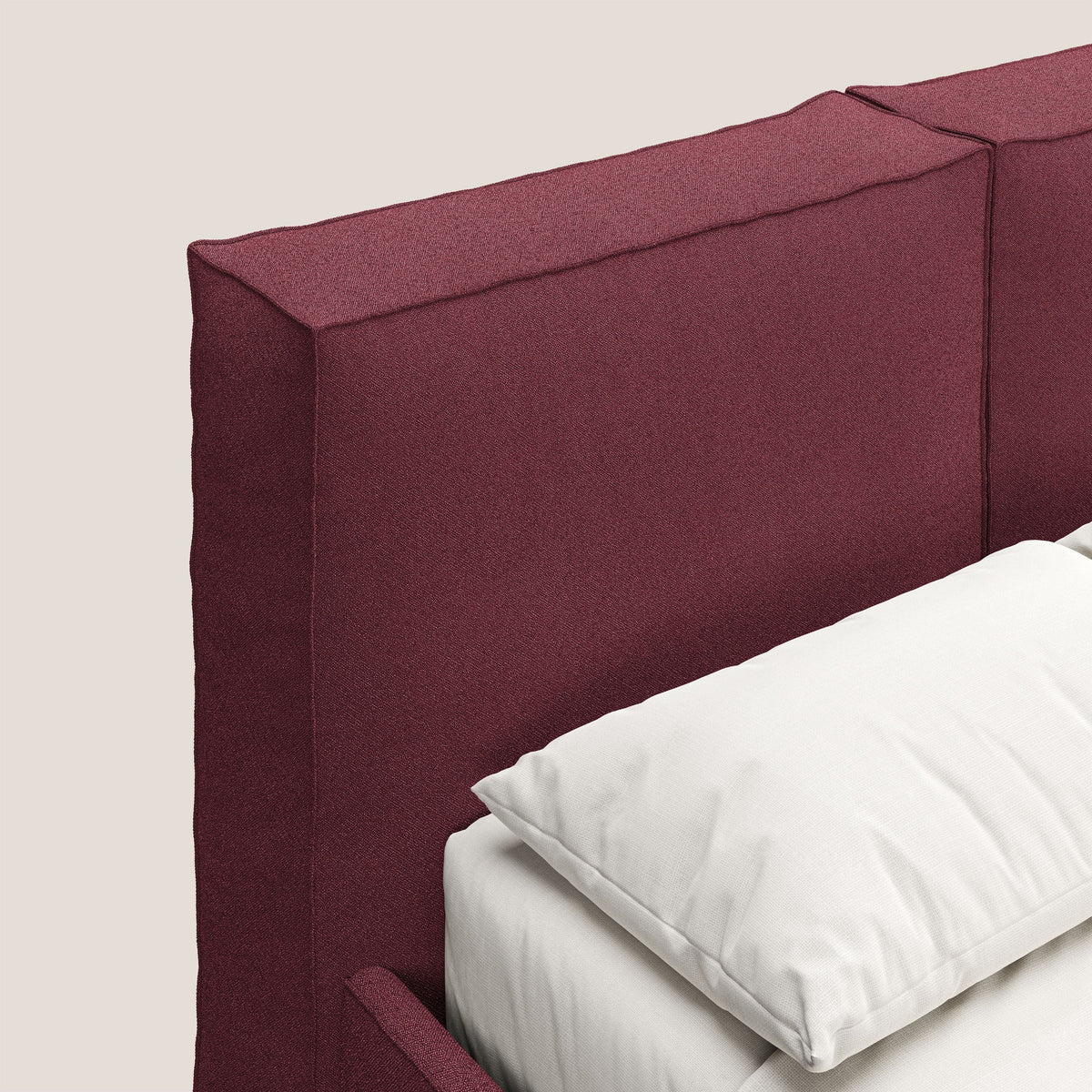 Cocoon letto imbottito contenitore sfoderabile in bouclet impermeabile T07 rosso - divitt.sbs