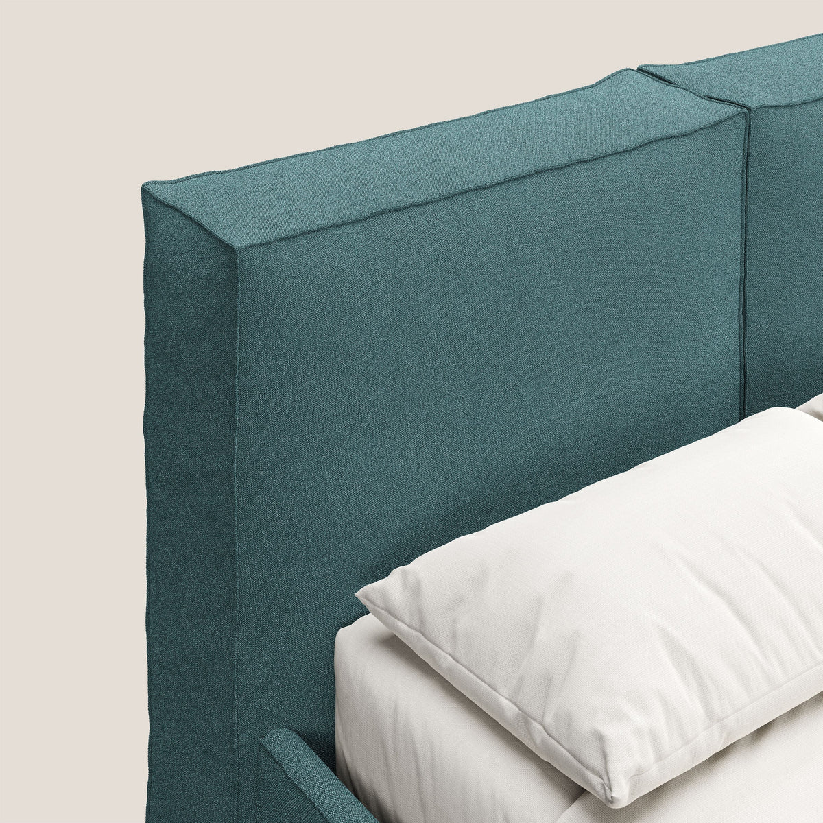 Cocoon letto imbottito contenitore sfoderabile in bouclet impermeabile T07 azzurro - divitt.sbs
