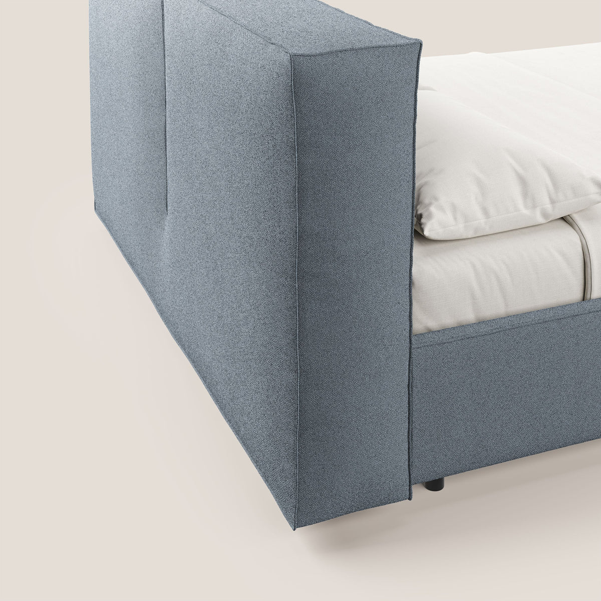 Cocoon letto imbottito contenitore sfoderabile in bouclet impermeabile T07 carta da zucchero - divitt.sbs