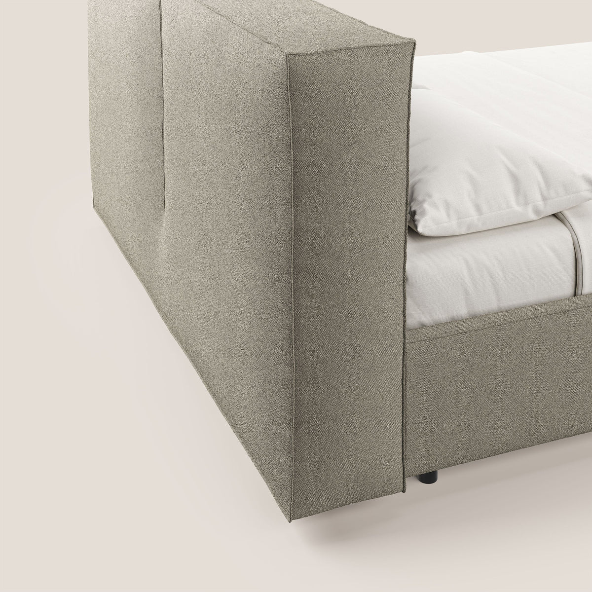 Cocoon letto imbottito contenitore sfoderabile in bouclet impermeabile T07 beige - divitt.sbs