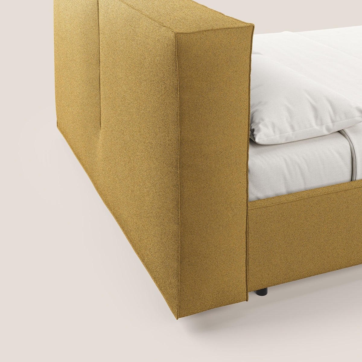 Cocoon letto imbottito contenitore sfoderabile in bouclet impermeabile T07 giallo - divitt.sbs