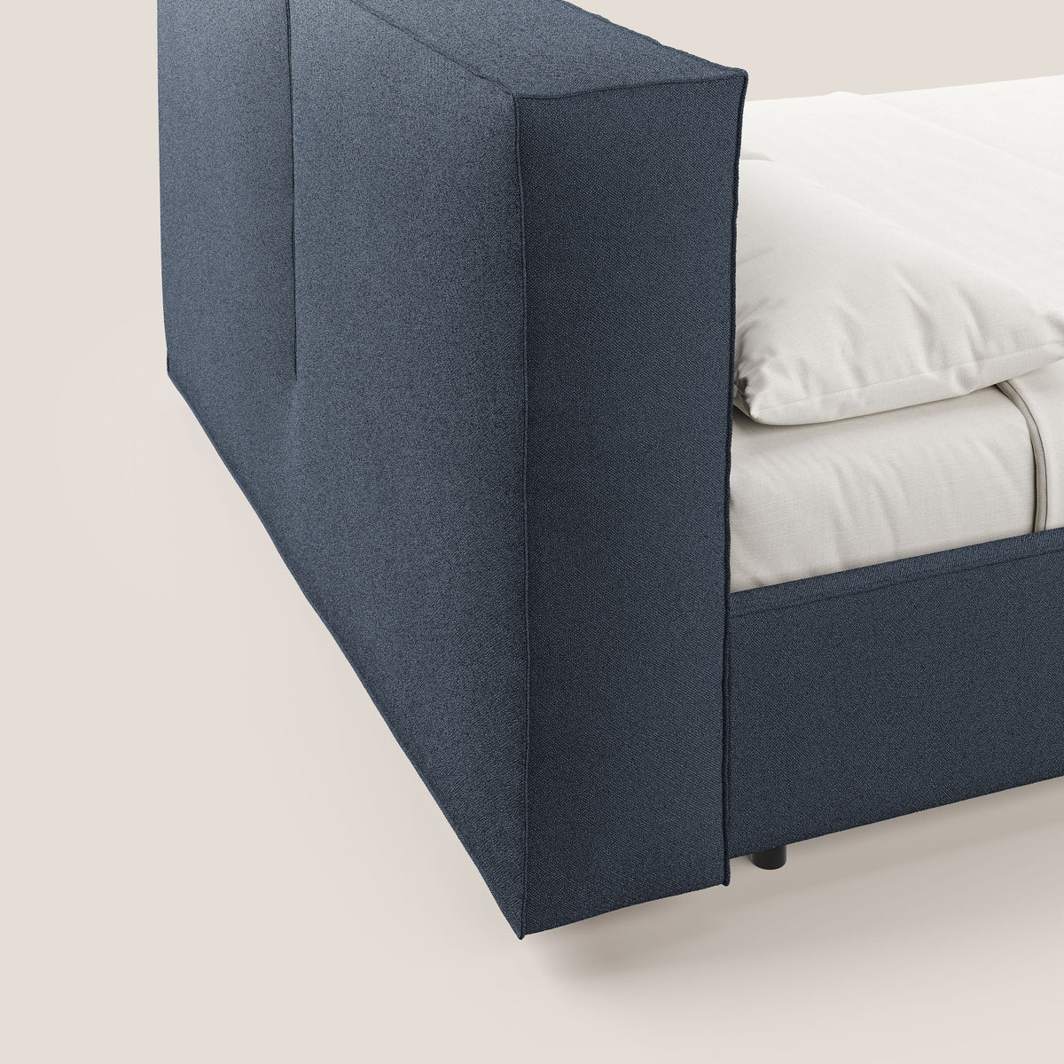 Cocoon letto imbottito contenitore sfoderabile in bouclet impermeabile T07 blu - divitt.sbs