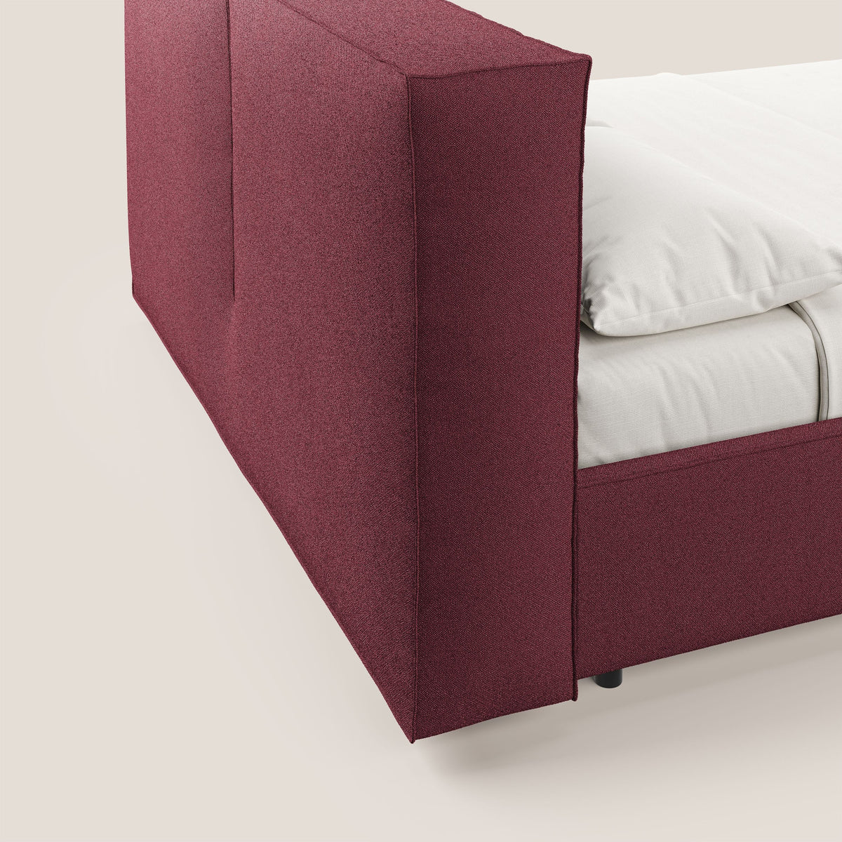 Cocoon letto imbottito contenitore sfoderabile in bouclet impermeabile T07 rosso - divitt.sbs
