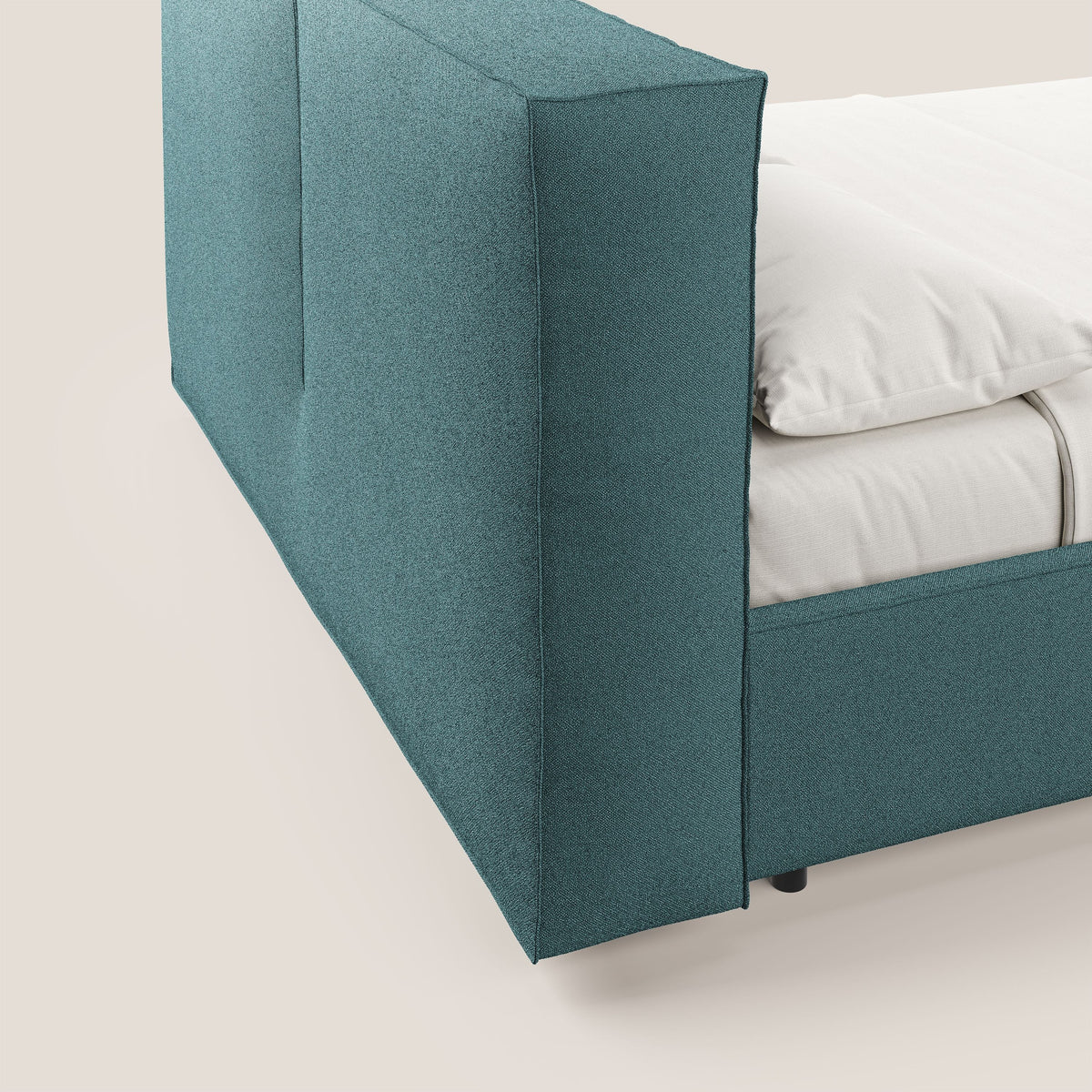 Cocoon letto imbottito contenitore sfoderabile in bouclet impermeabile T07 azzurro - divitt.sbs