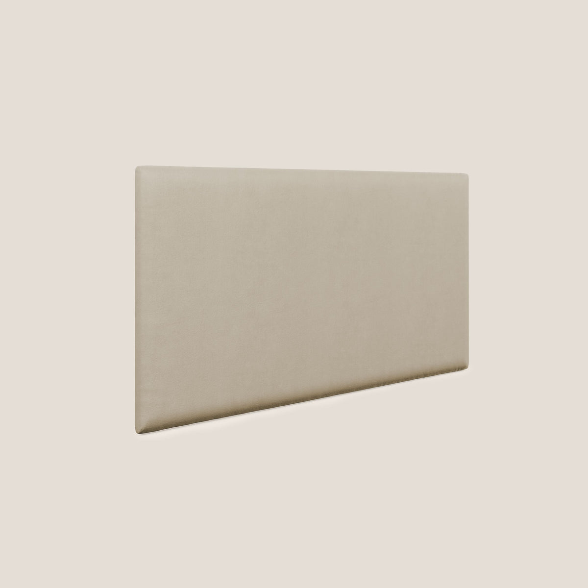 Testata pannello a muro piccola di varie dimensioni in microfibra smacchiabile T11 beige - divitt.sbs