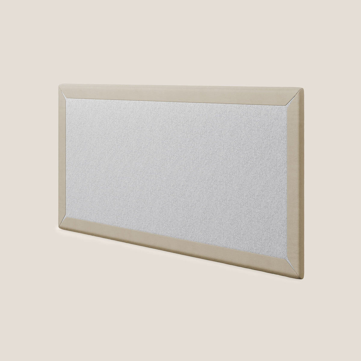 Testata pannello a muro piccola di varie dimensioni in microfibra smacchiabile T11 beige - divitt.sbs