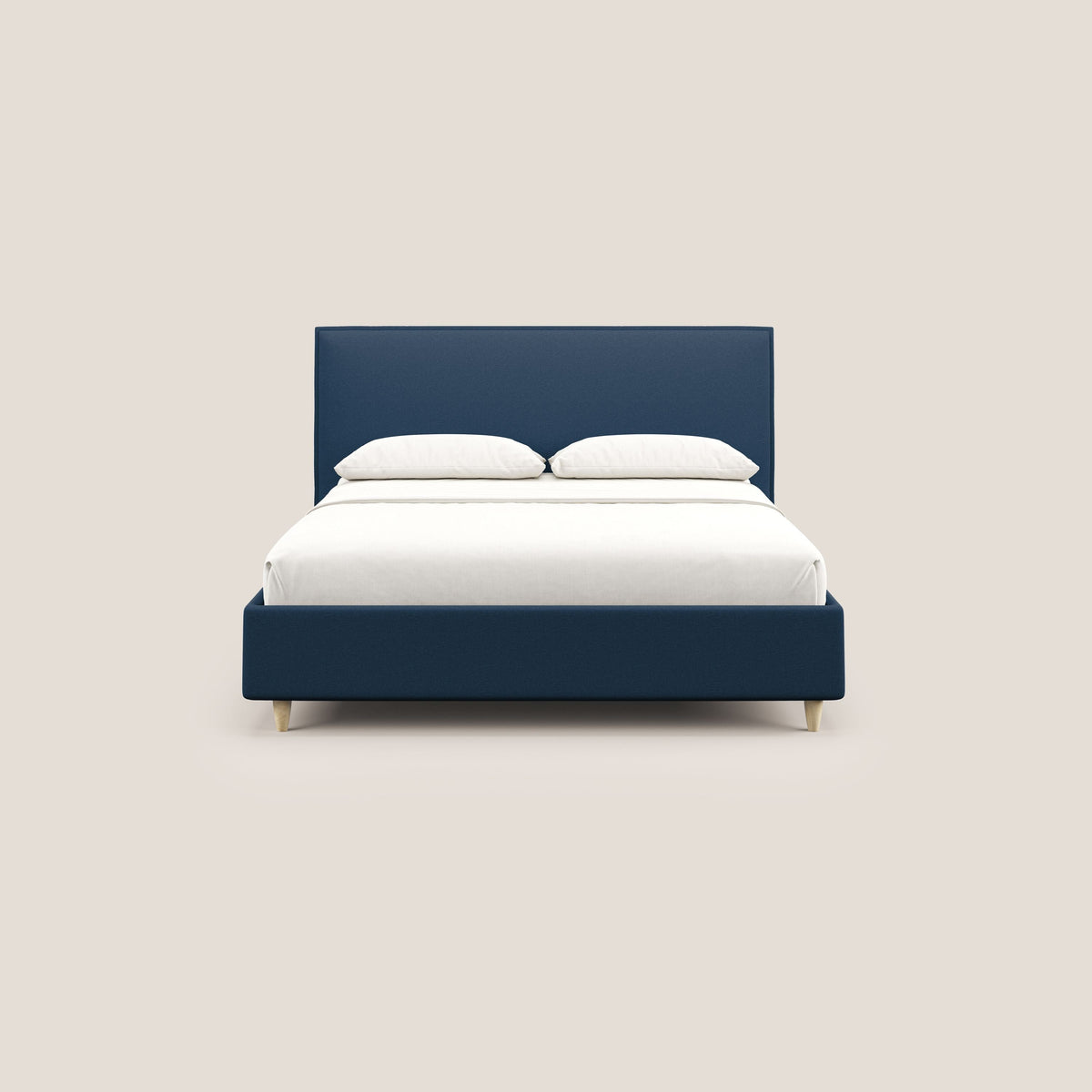 Costanza letto contenitore e sfoderabile in tessuto misto cotone impermeabile T13 blu - divitt.sbs