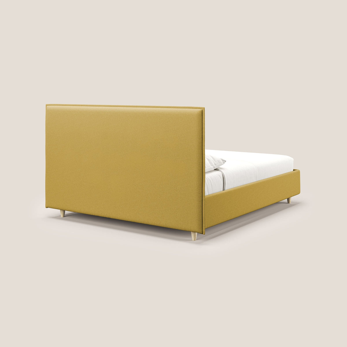 Costanza letto contenitore e sfoderabile in tessuto misto cotone impermeabile T13 giallo - divitt.sbs