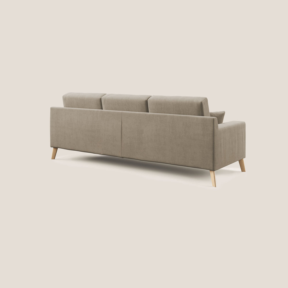 Danish divano angolare REVERSIBILE in tessuto morbido impermeabile T02 beige - divitt.sbs