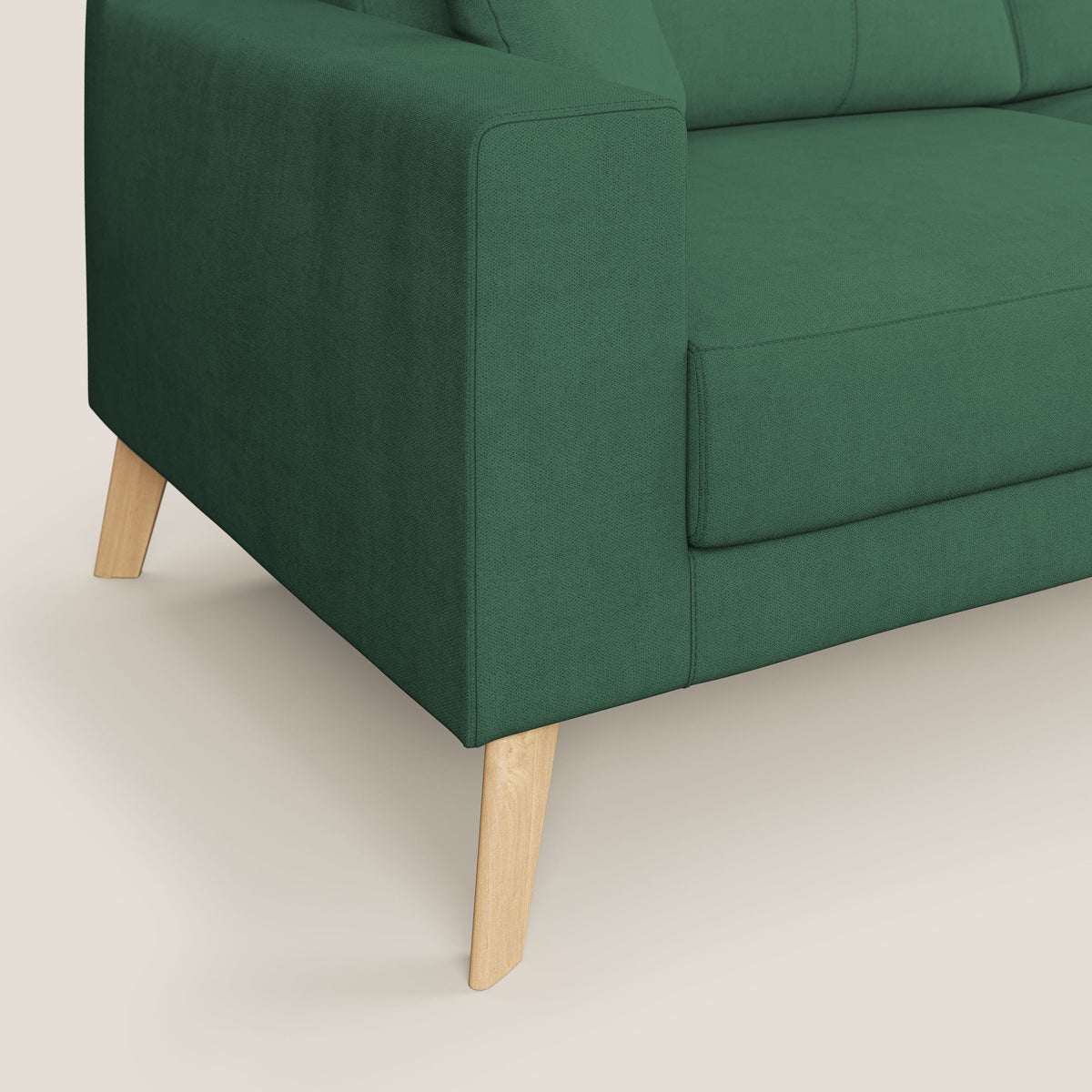 Danish divano angolare REVERSIBILE in tessuto morbido impermeabile T02 verde - divitt.sbs