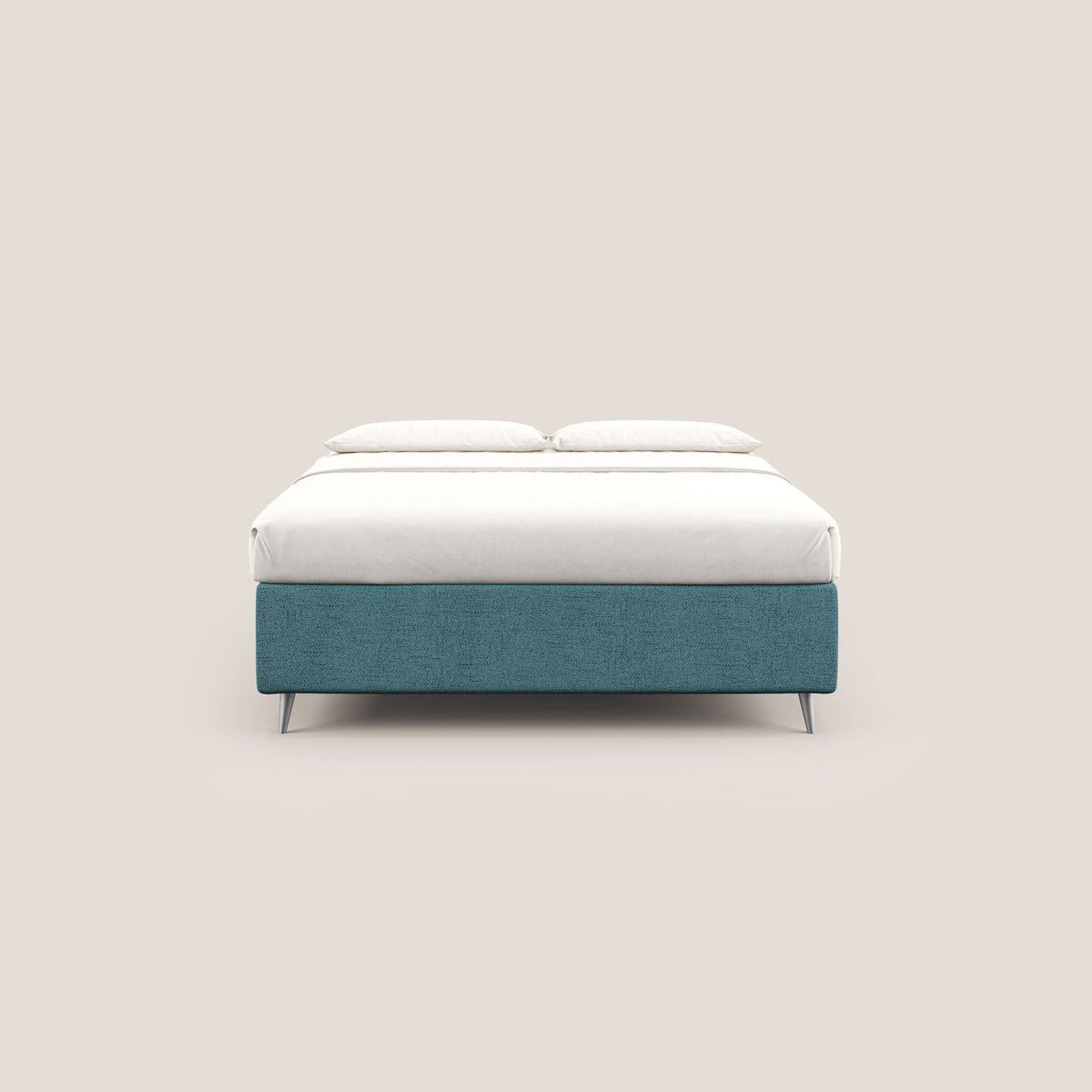 Febe sommier compatto con grande capienza del contenitore in tessuto impermeabile T03 azzurro - divitt.sbs
