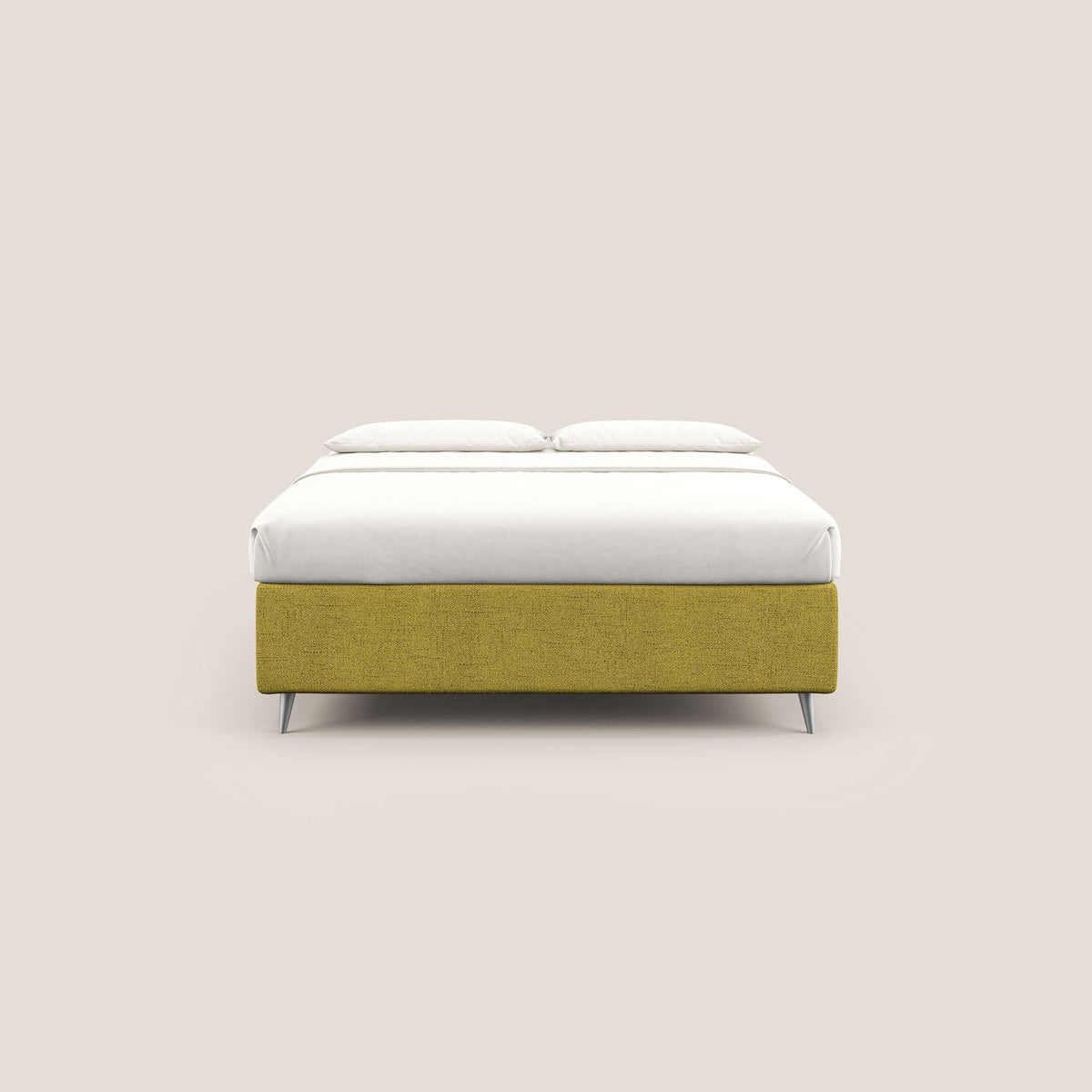 Febe sommier compatto con grande capienza del contenitore in tessuto impermeabile T03 giallo - divitt.sbs