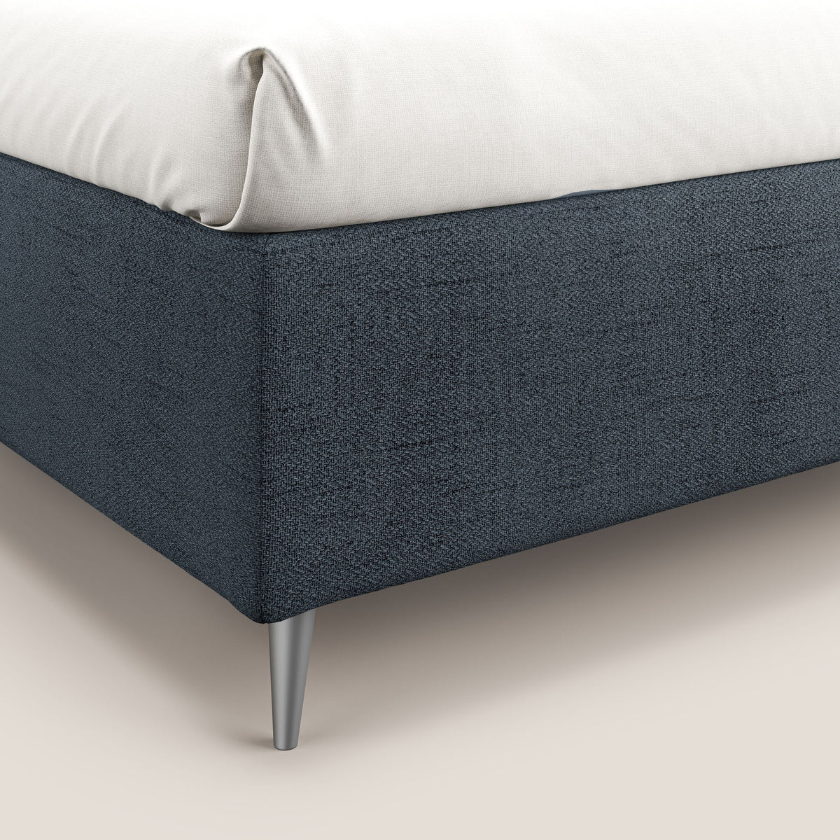 Febe sommier compatto con grande capienza del contenitore in tessuto impermeabile T03 blu - divitt.sbs