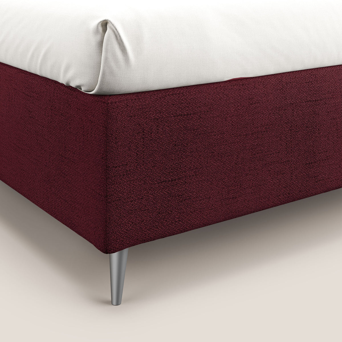 Febe sommier compatto con grande capienza del contenitore in tessuto impermeabile T03 rosso - divitt.sbs