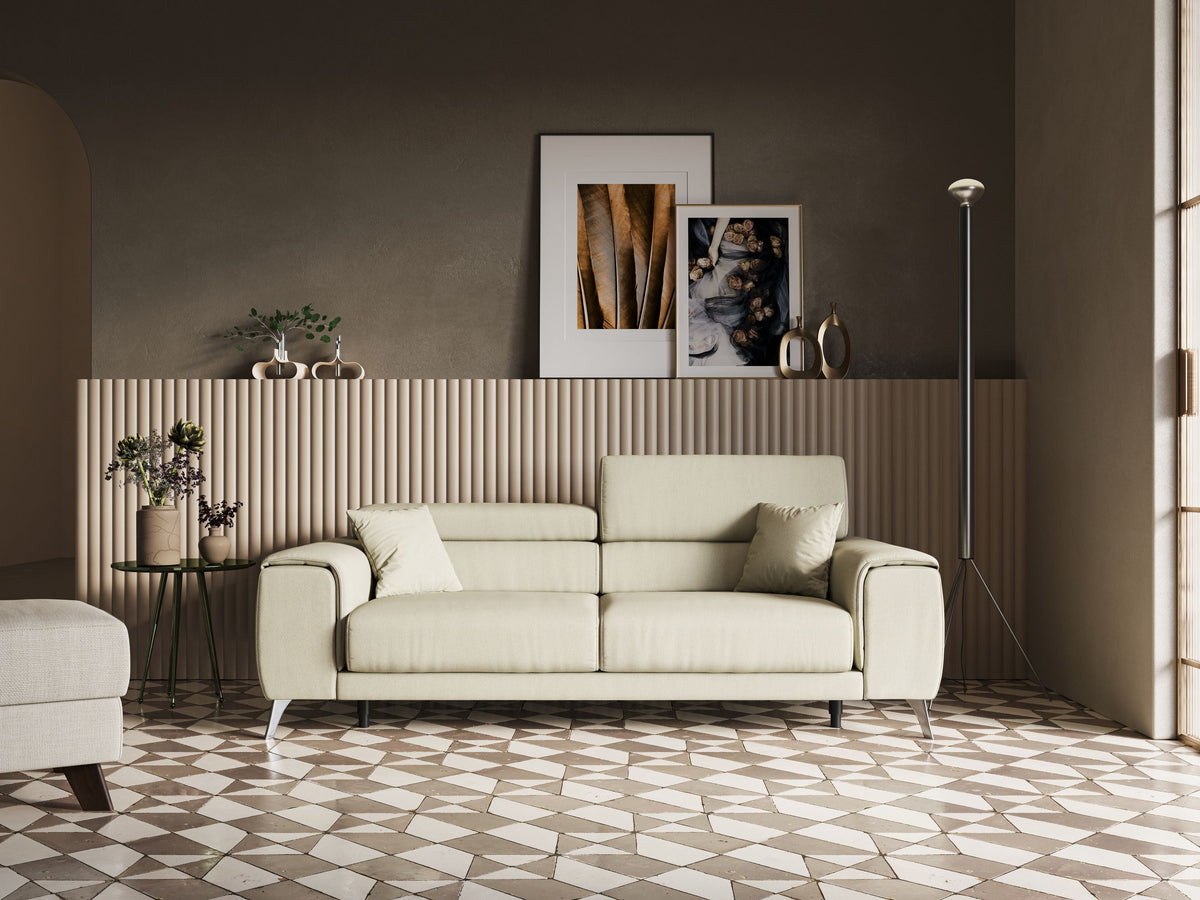 Shop online Fusion divano con sedute allungabili in tessuto smacchiabile T05 grigio - divitt.sbs
