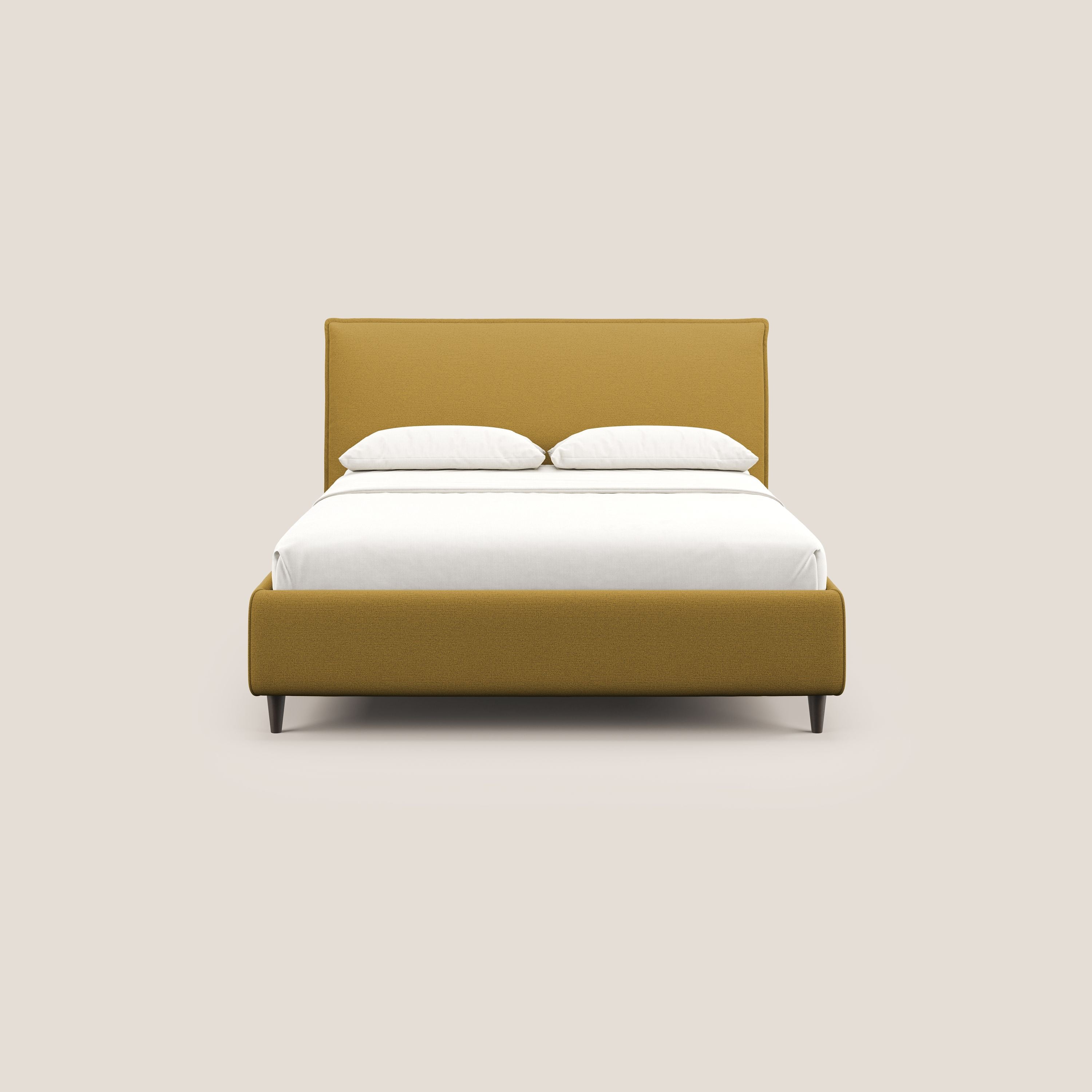 Hunter letto imbottito contenitore sfoderabile in tessuto impermeabile fiammato T19 giallo - divitt.sbs
