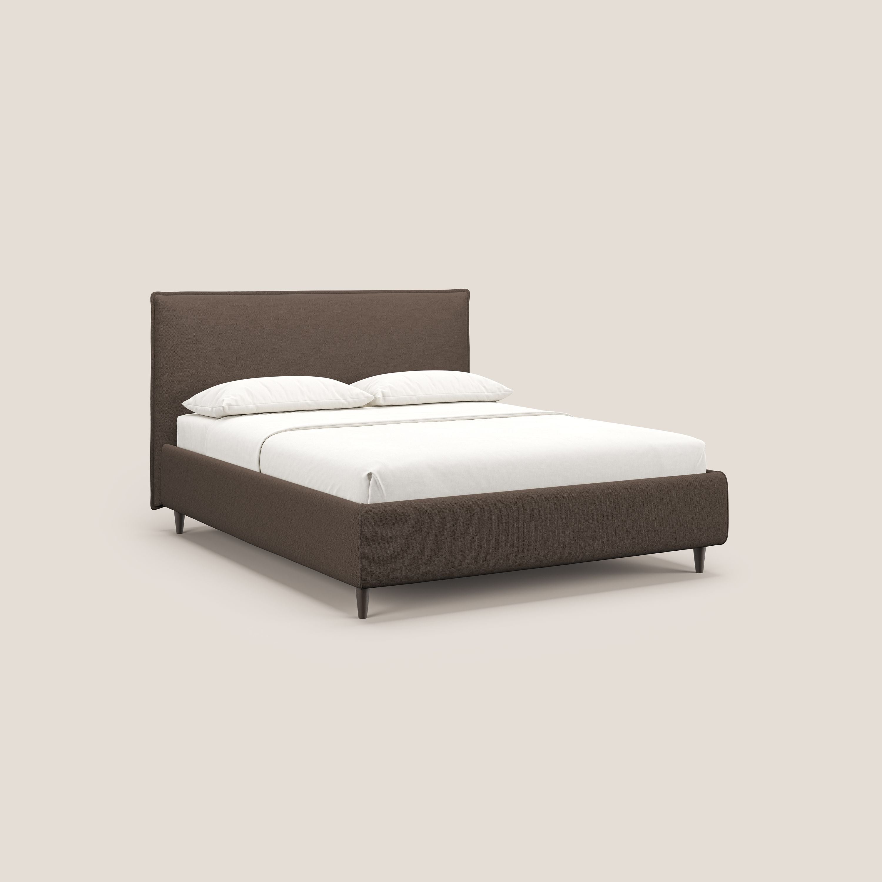 Hunter letto imbottito contenitore sfoderabile in tessuto impermeabile fiammato T19 marrone - divitt.sbs